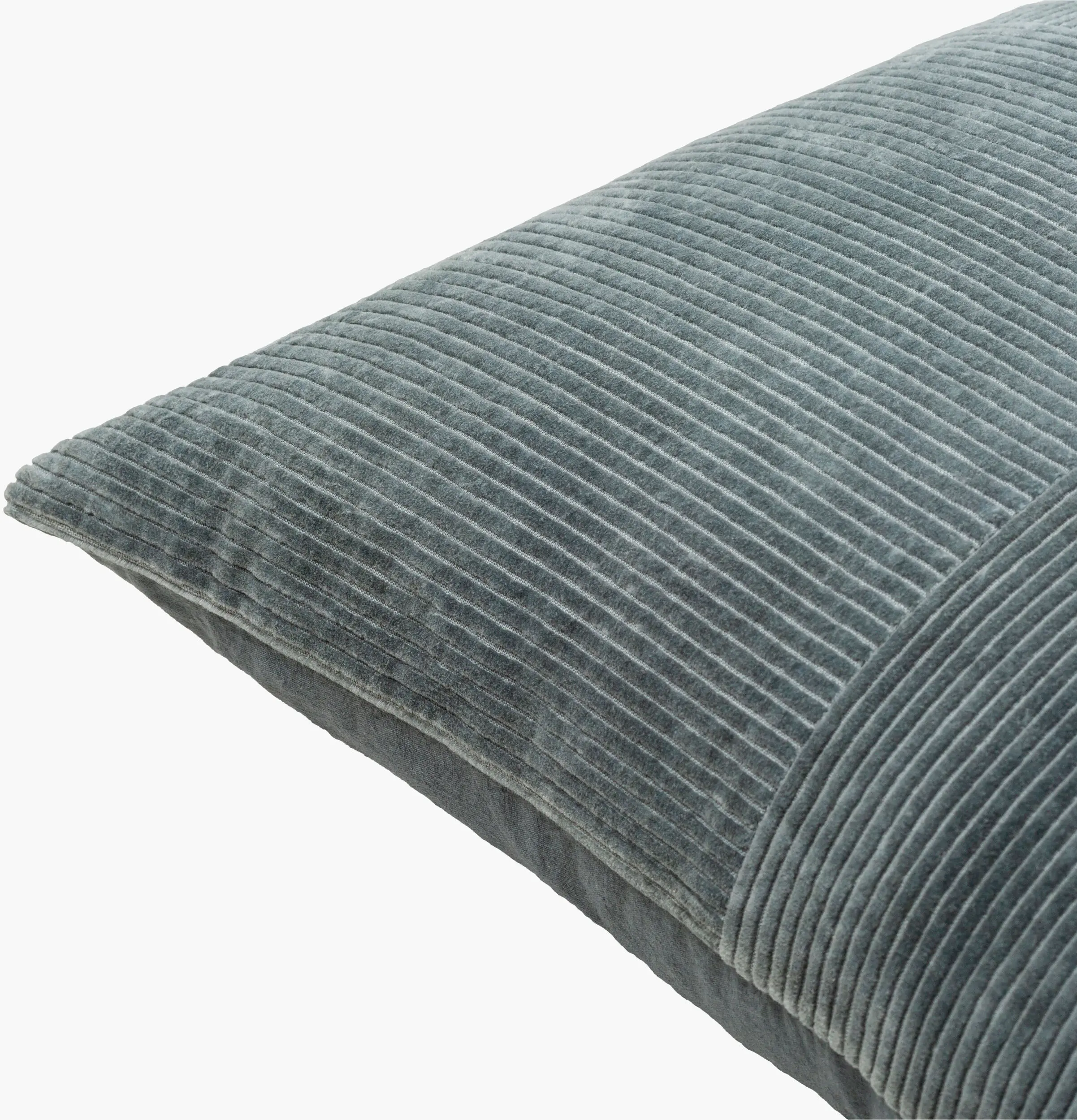 CDQ002-2222P Corduroy Quarters Charcoal Accent Pillow-4