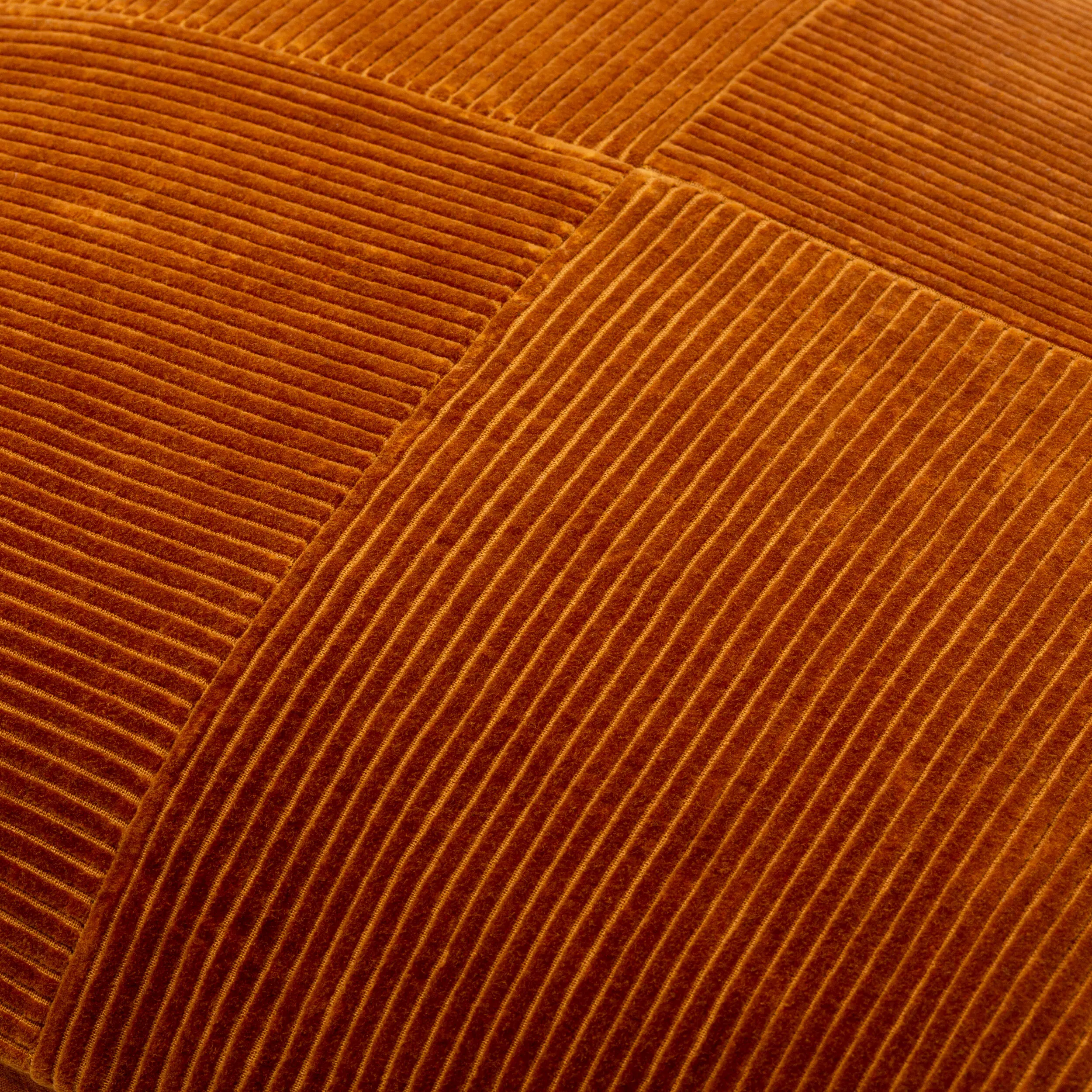 CDQ006-2222P Corduroy Quarters Rust Accent Pillow-6