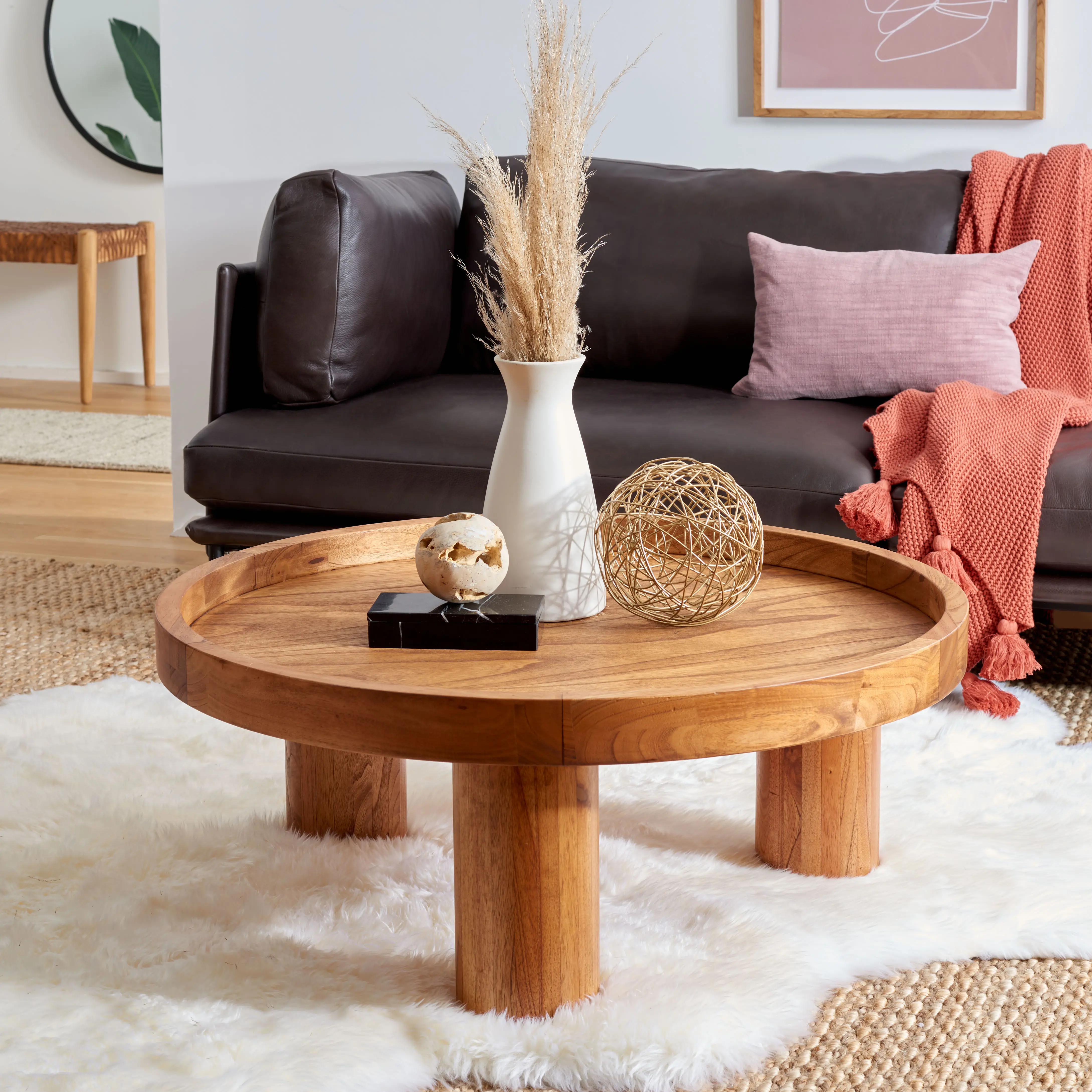 COF6603A Meek Round Coffee Table-2