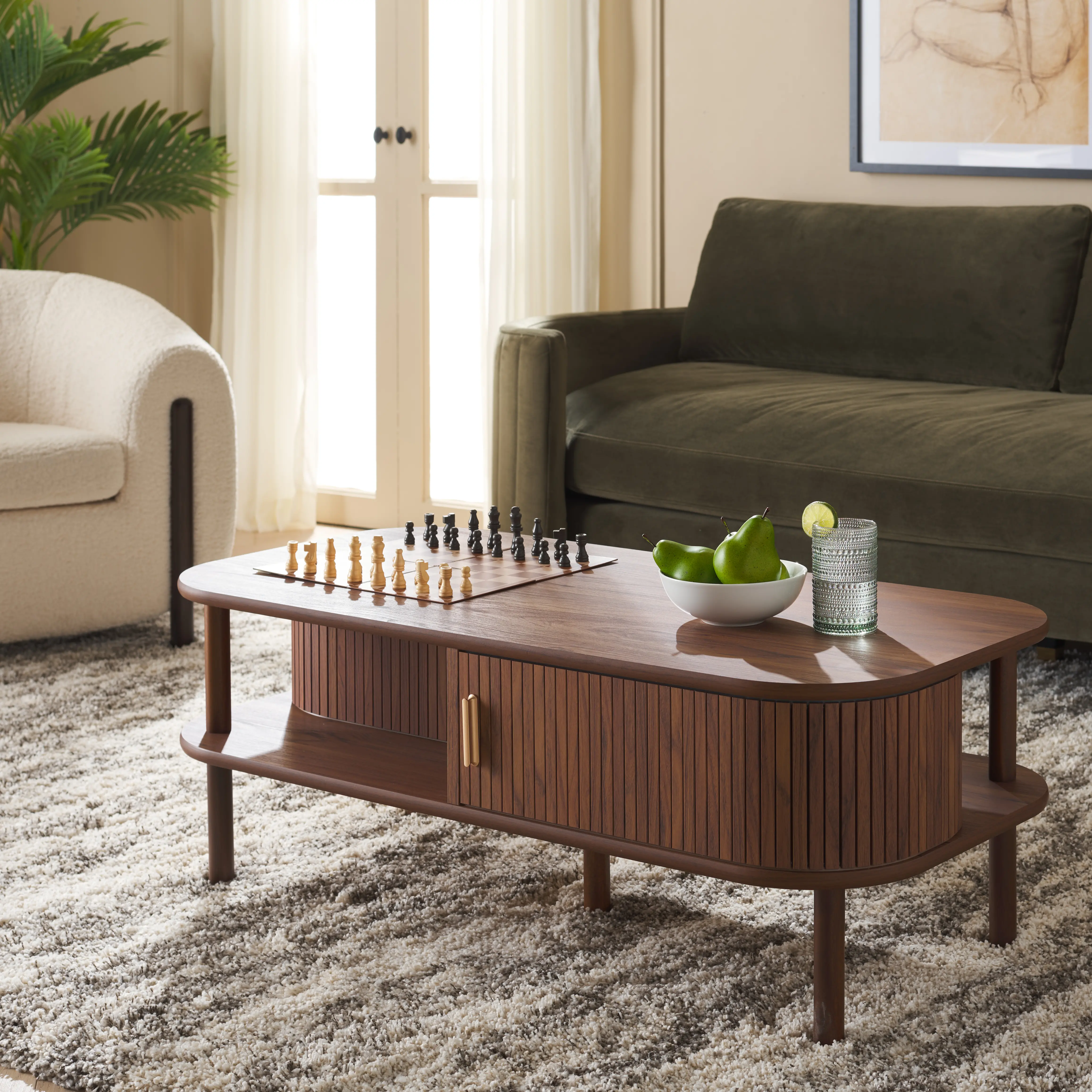 COF9606A Tealla Walnut Coffee Table-2