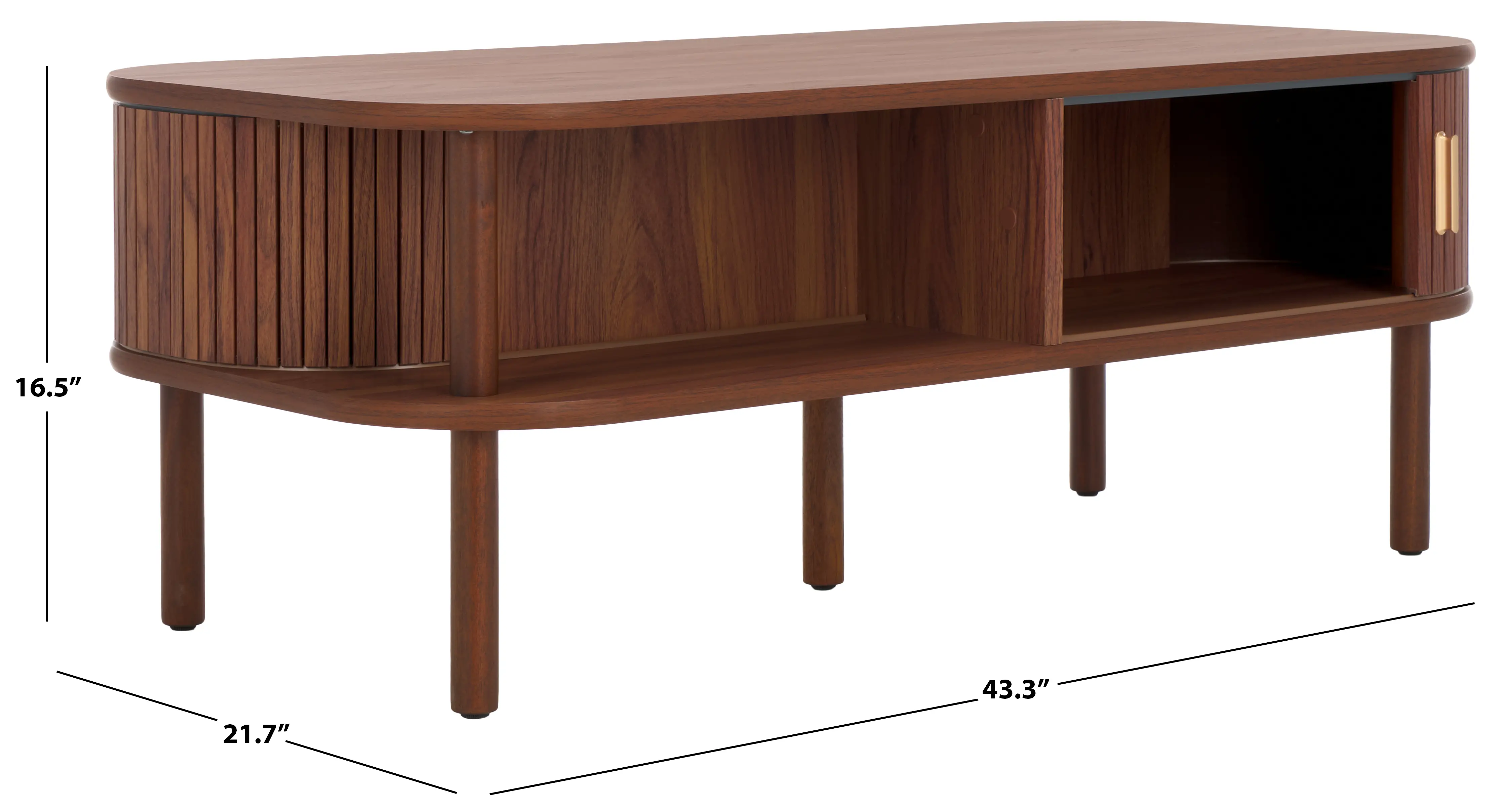COF9606A Tealla Walnut Coffee Table-3