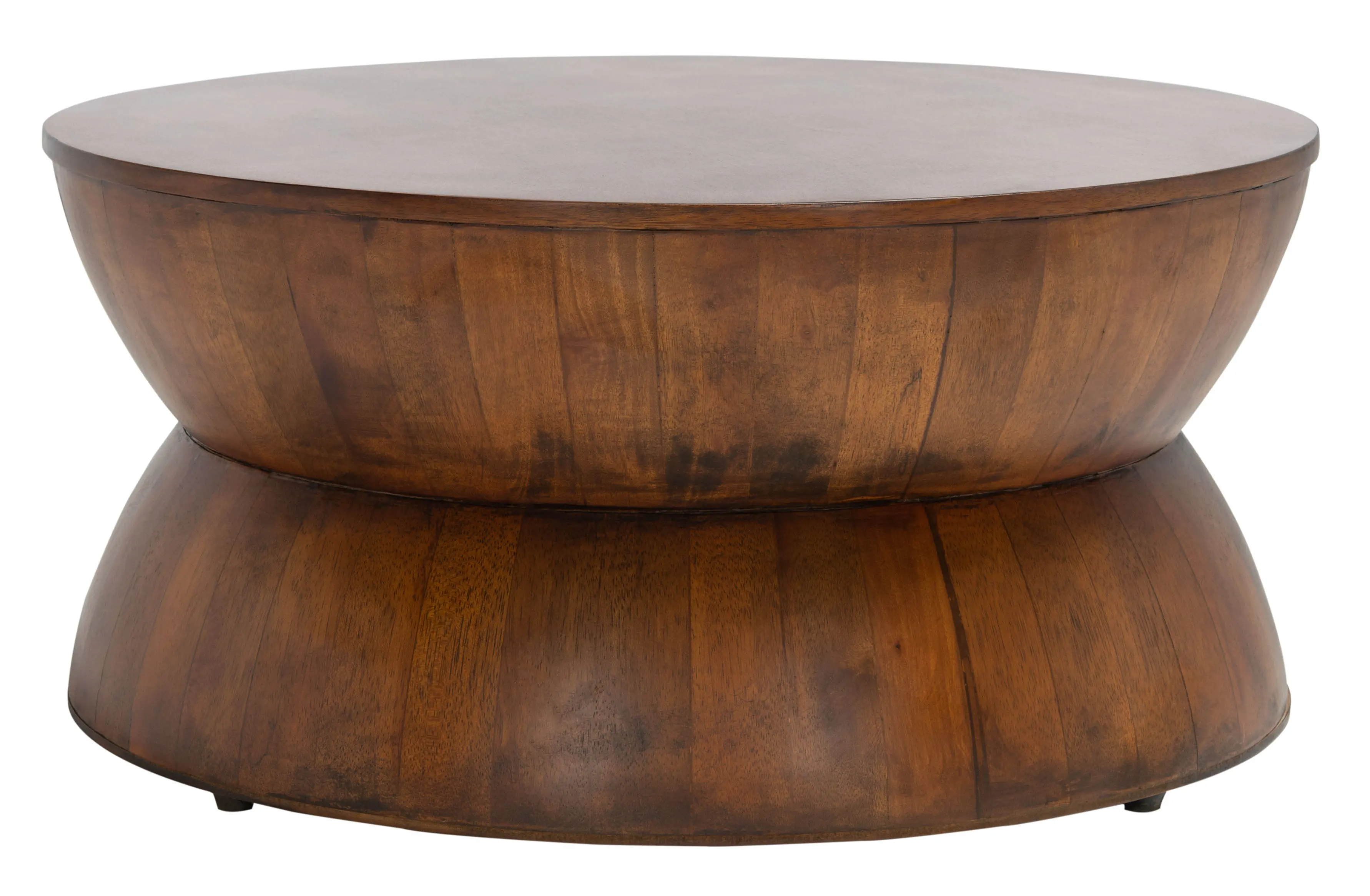COF6601A Alecto Dark Walnut Round Coffee Table-2