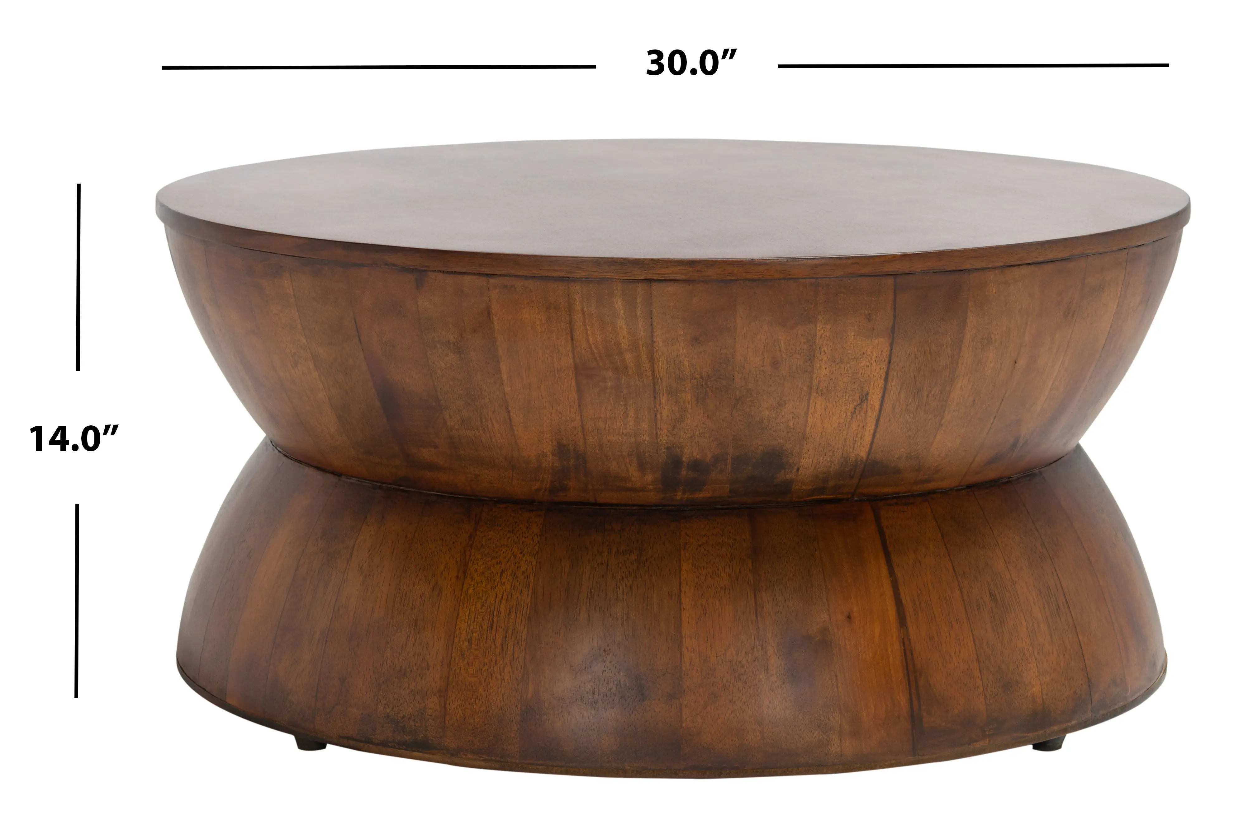 COF6601A Alecto Dark Walnut Round Coffee Table-6