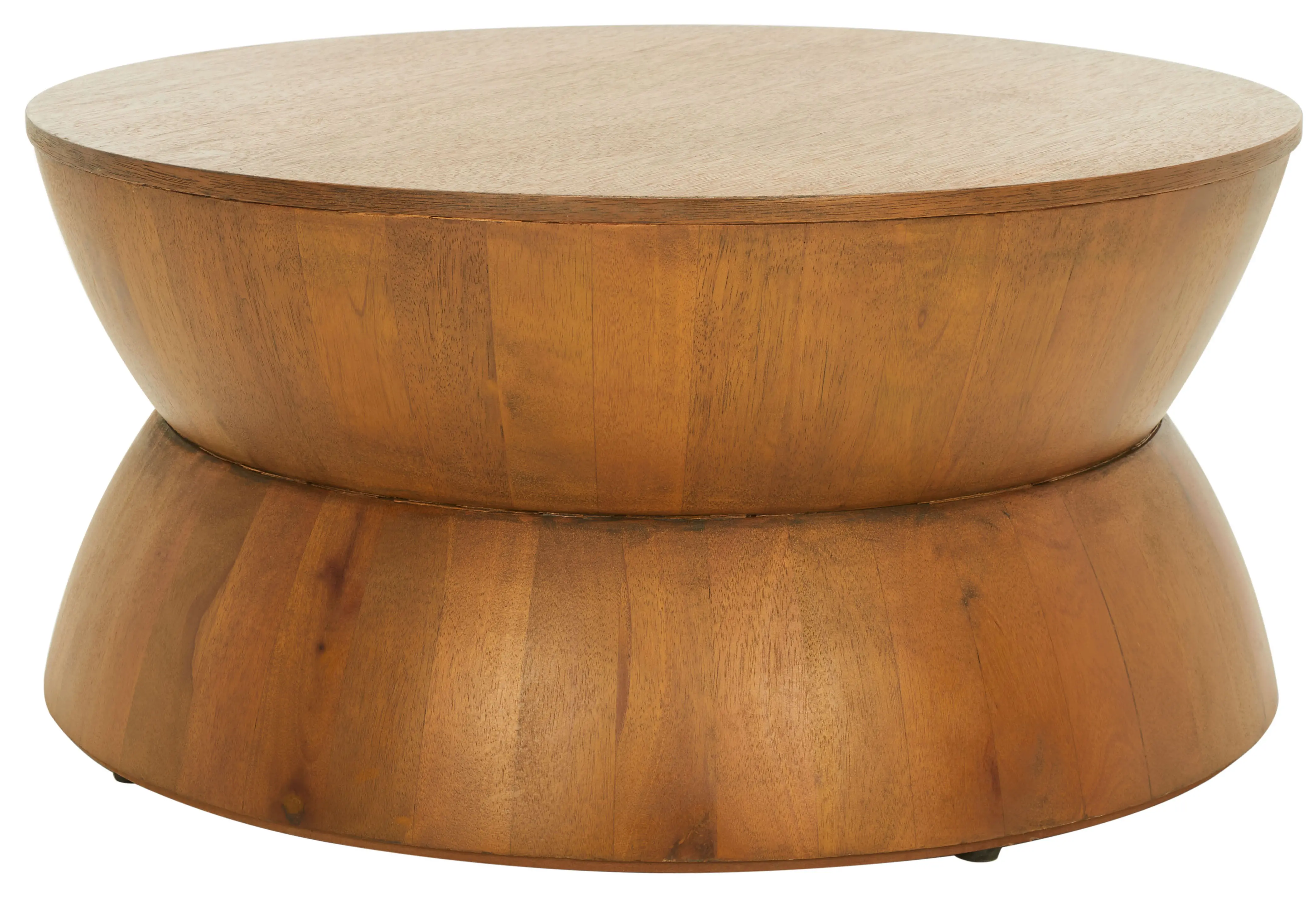 COF6601B Alecto Medium Walnut Round Coffee Table-1