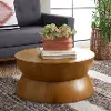 COF6601B Alecto Medium Walnut Round Coffee Table