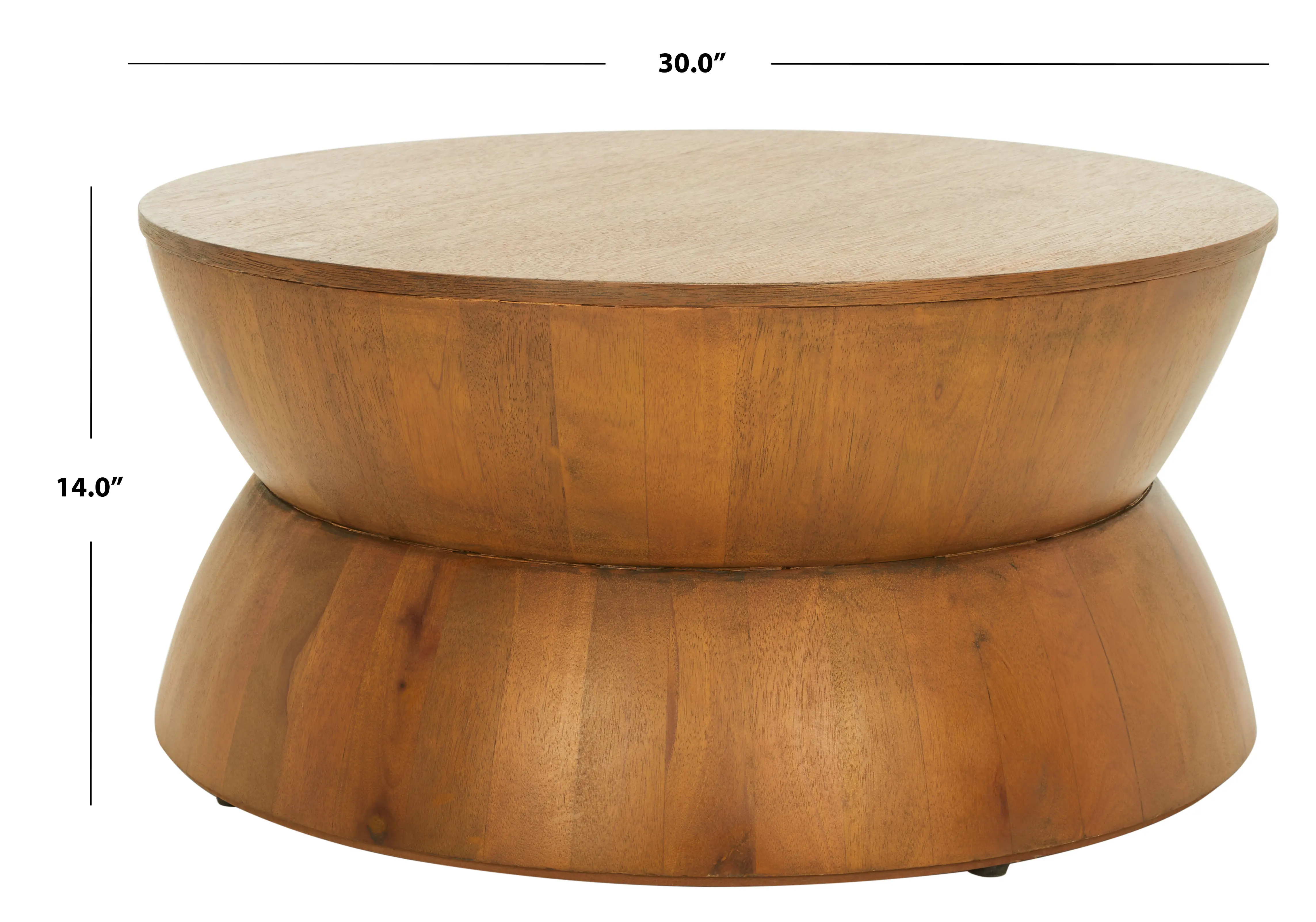 COF6601B Alecto Medium Walnut Round Coffee Table-3