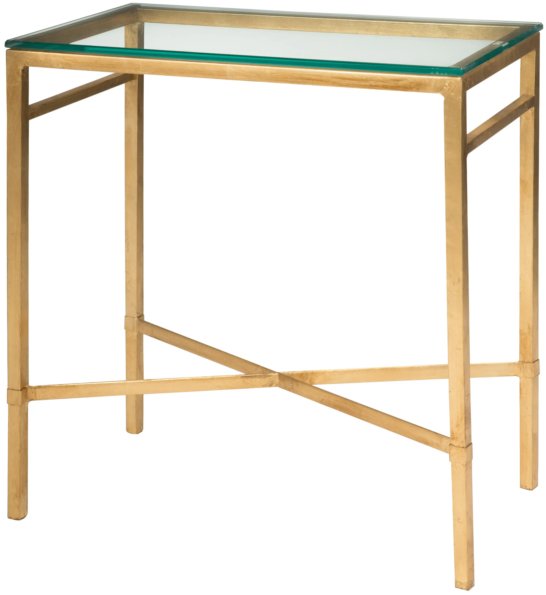 AMH8300A Viggo Gold Chairside Table-1