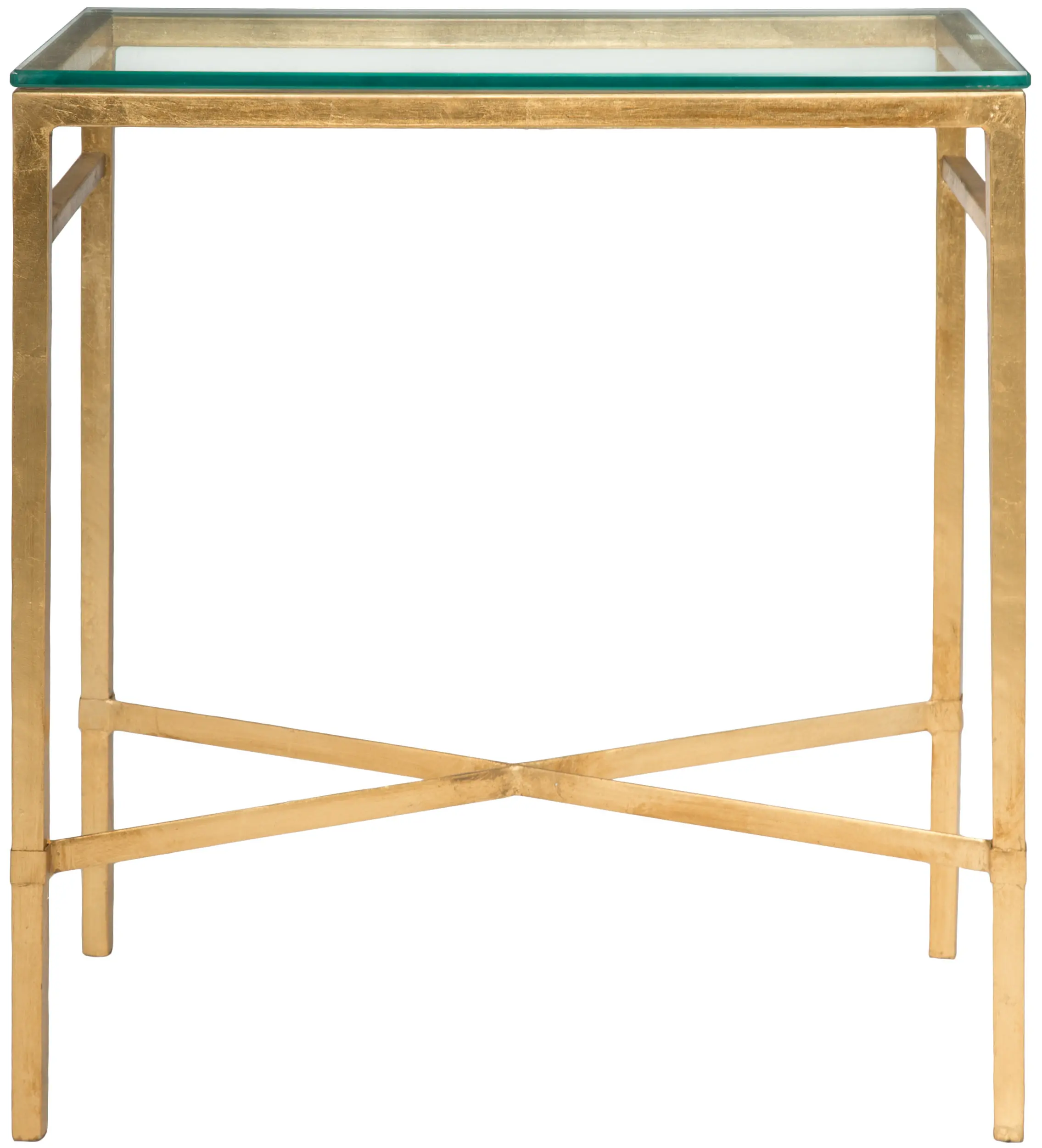 AMH8300A Viggo Gold Chairside Table-3