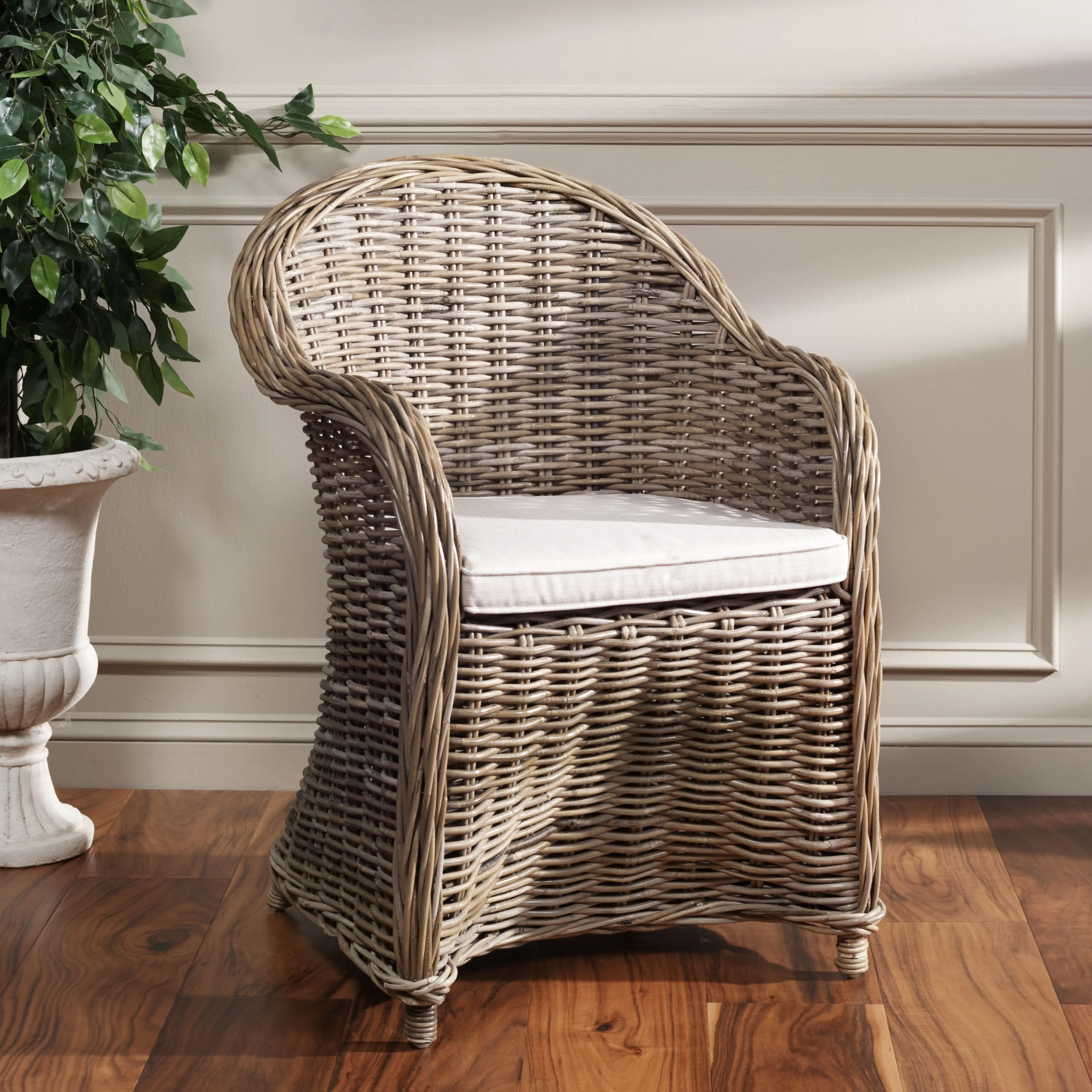 SEA7006A Zane Rattan Club Chair-2