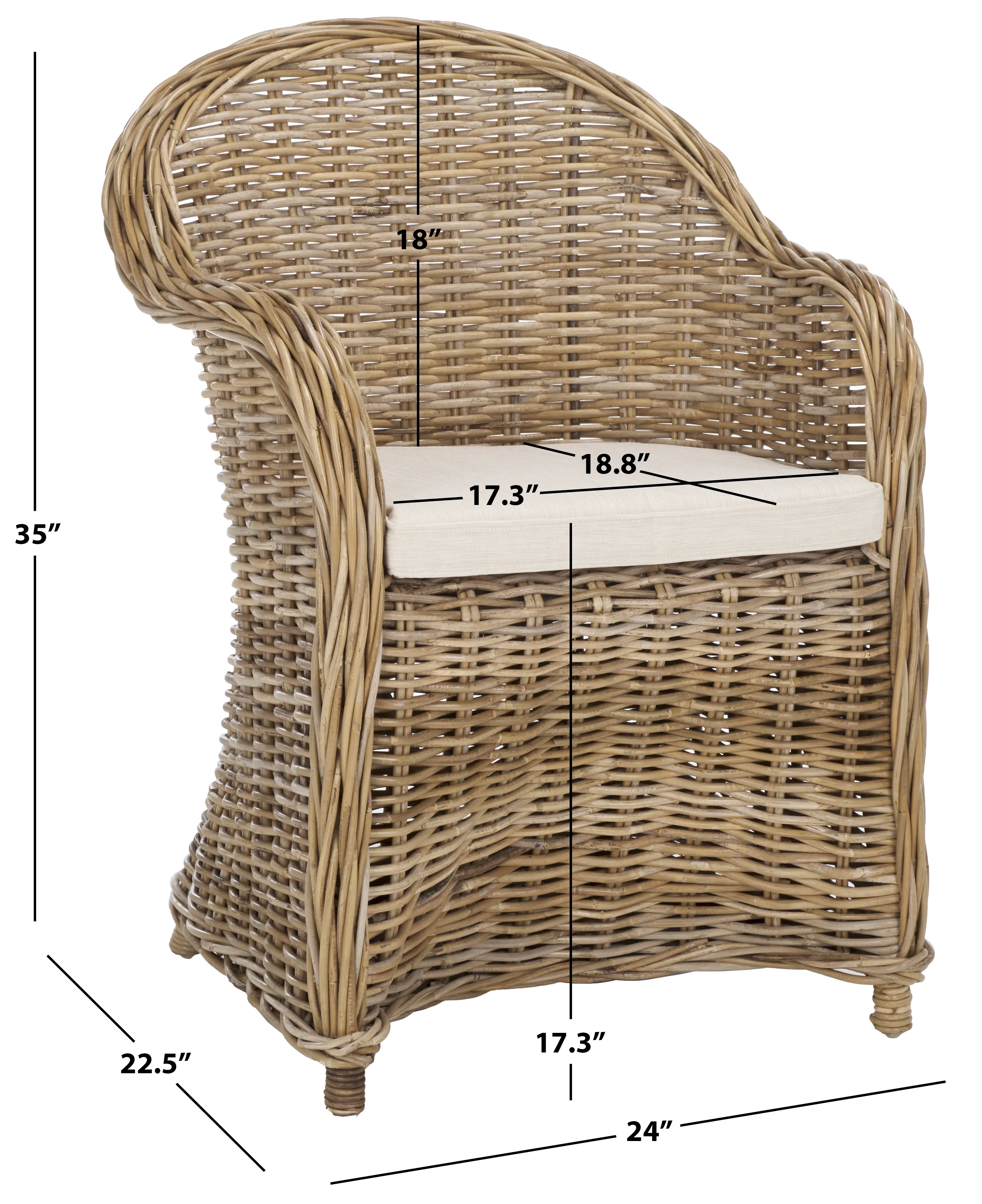 SEA7006A Zane Rattan Club Chair-8