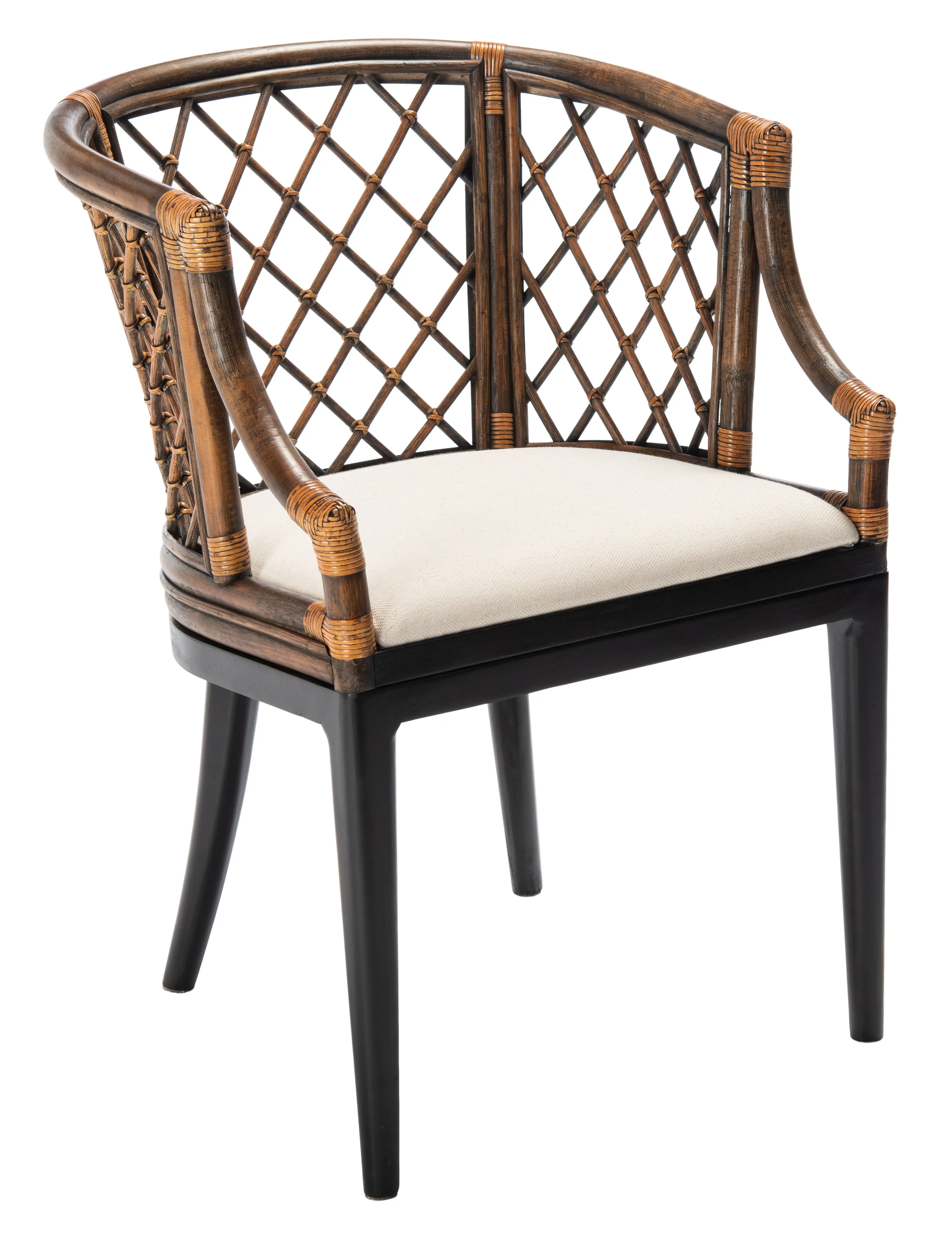 SEA4013C Carlotta Dark Rattan Armchair-1