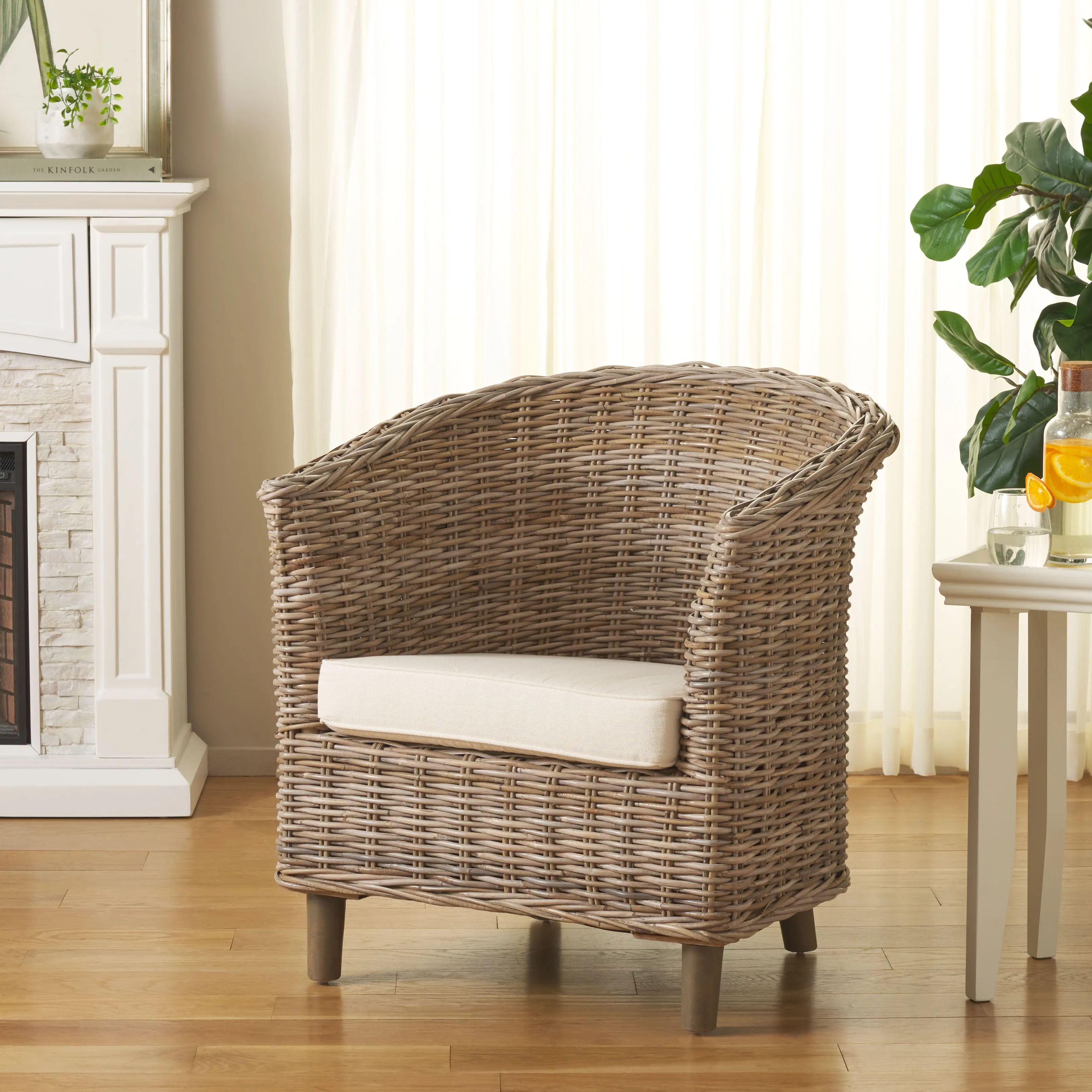 FOX6501C Omni Natural Woven Barrel Chair-2