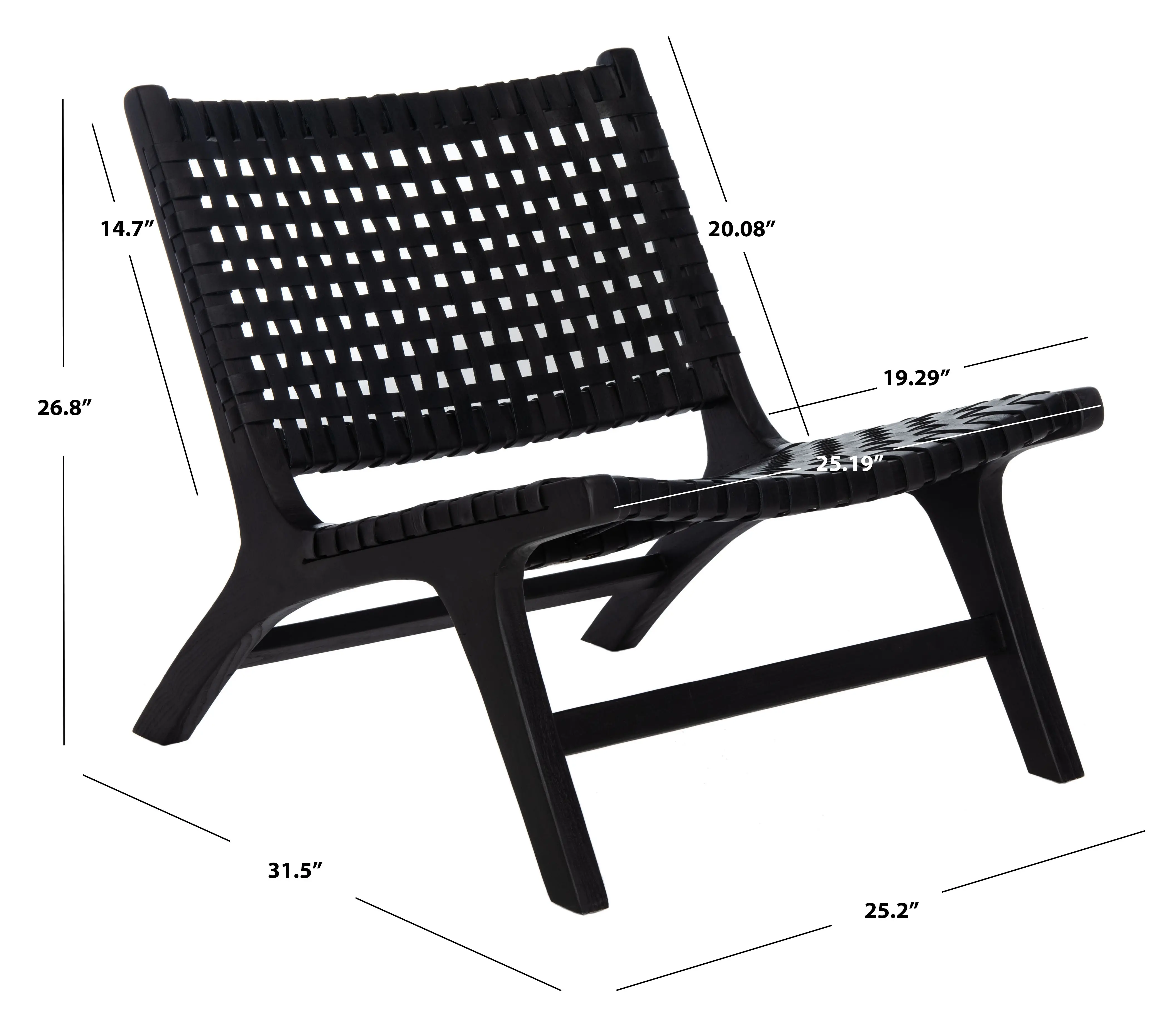 ACH1002D Luna Black Woven Accent Chair-10