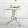 DTB1000A Forest Antique White Drop Leaf Dining Table
