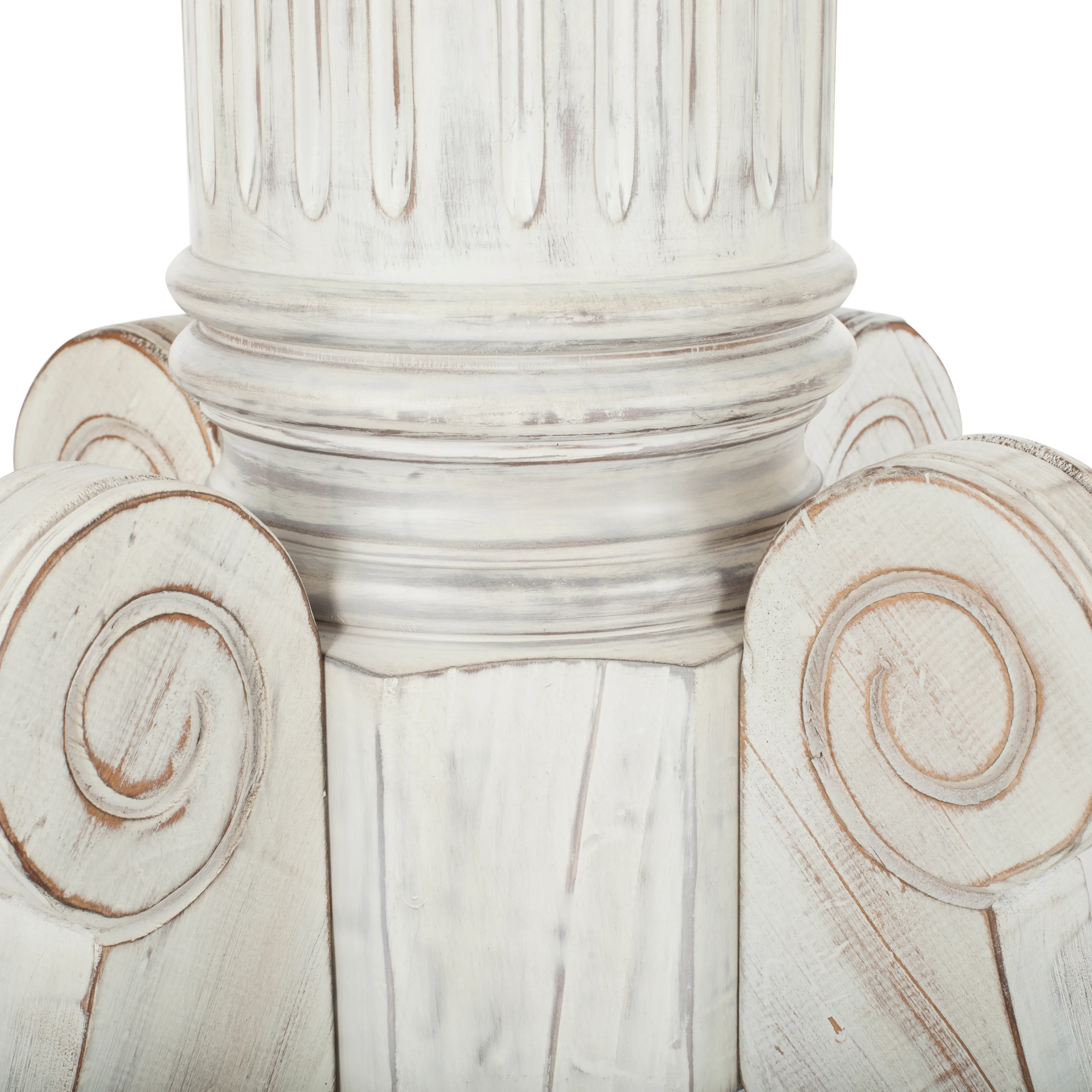 DTB1000A Forest Antique White Drop Leaf Dining Table-5