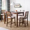 DNS9200A Melvin 5 Piece Counter Height Table Set