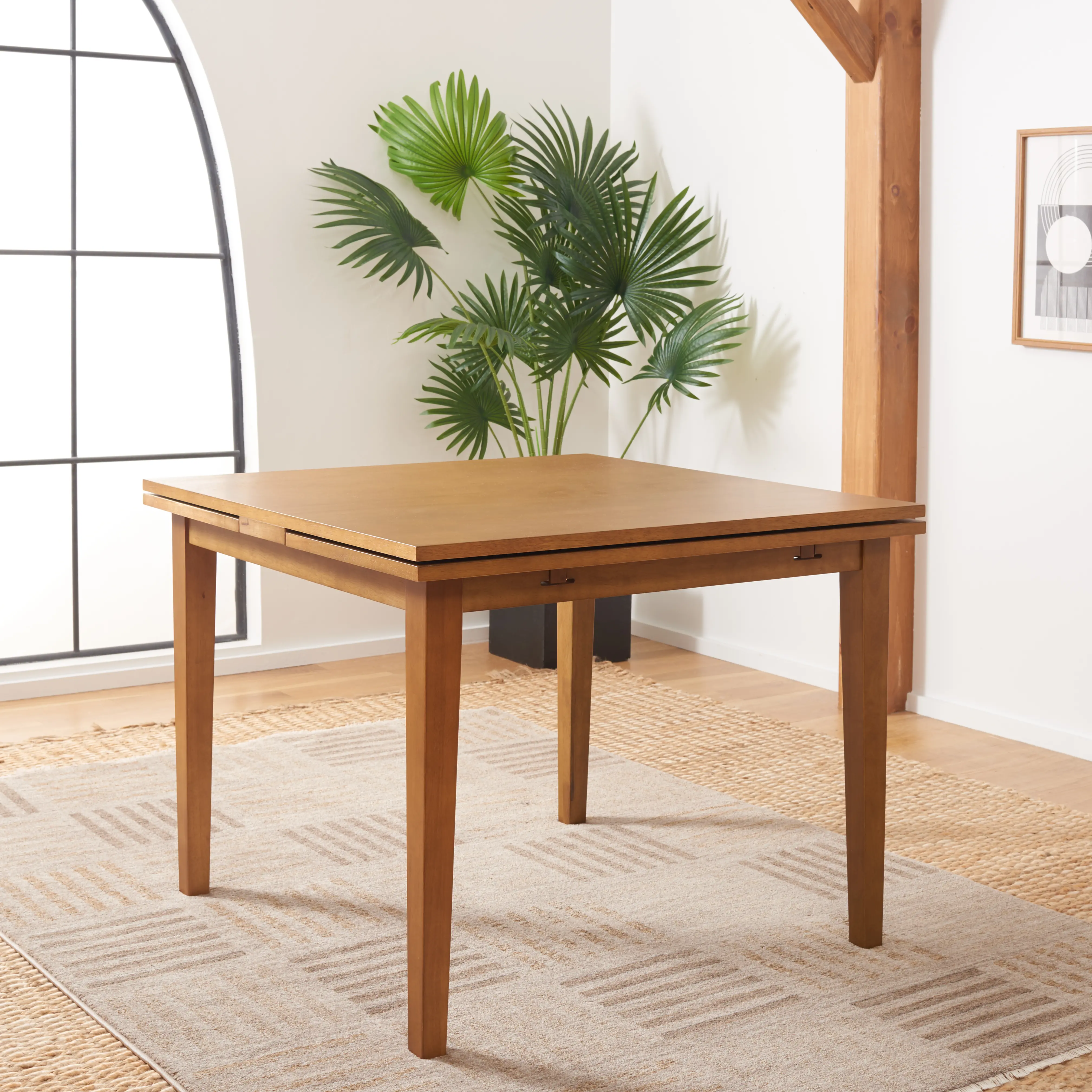 DTB1001B Cullen Brown Drop Leaf Dining Table-1
