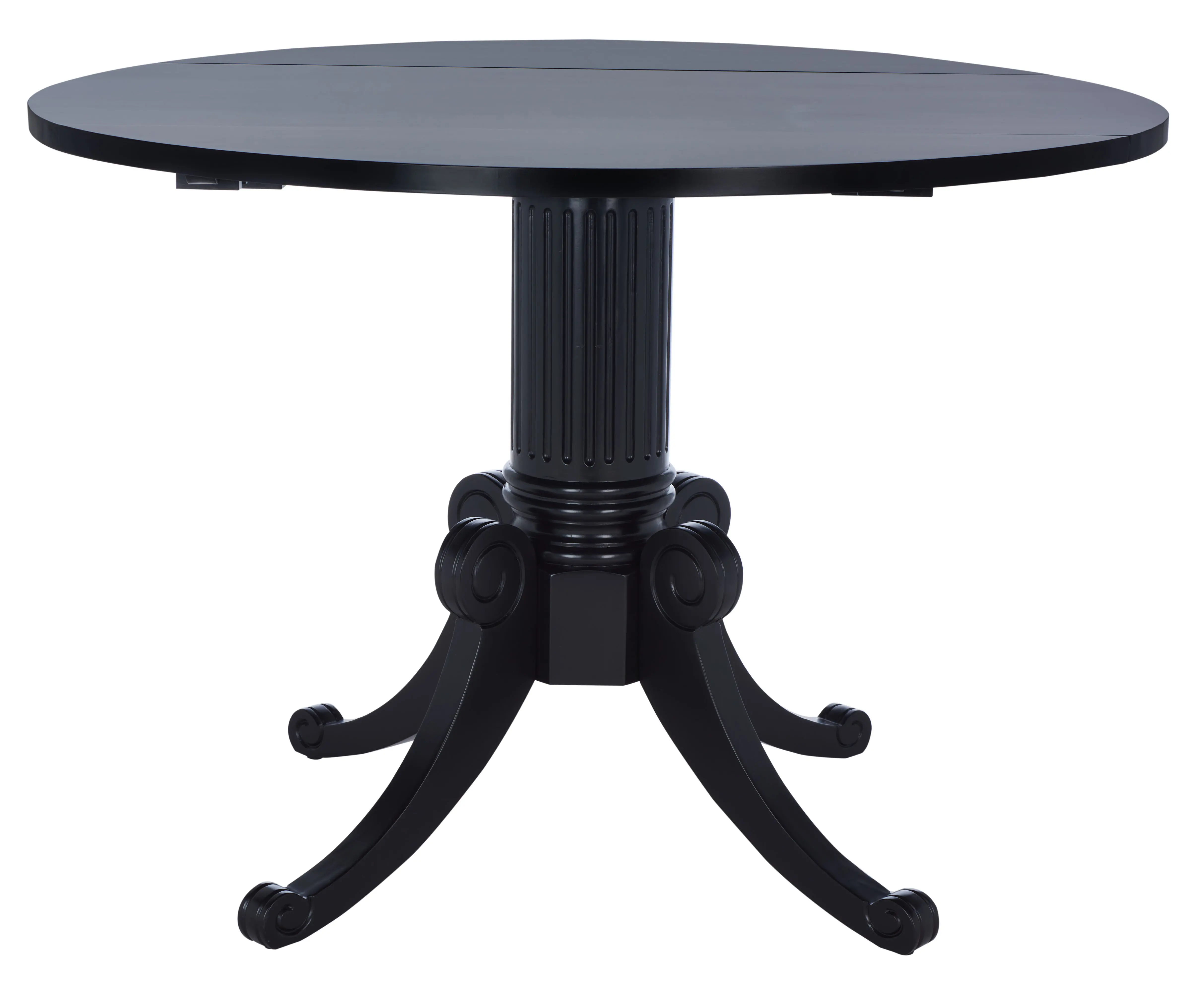 DTB1000D Forest Black Drop Leaf Dining Table-1