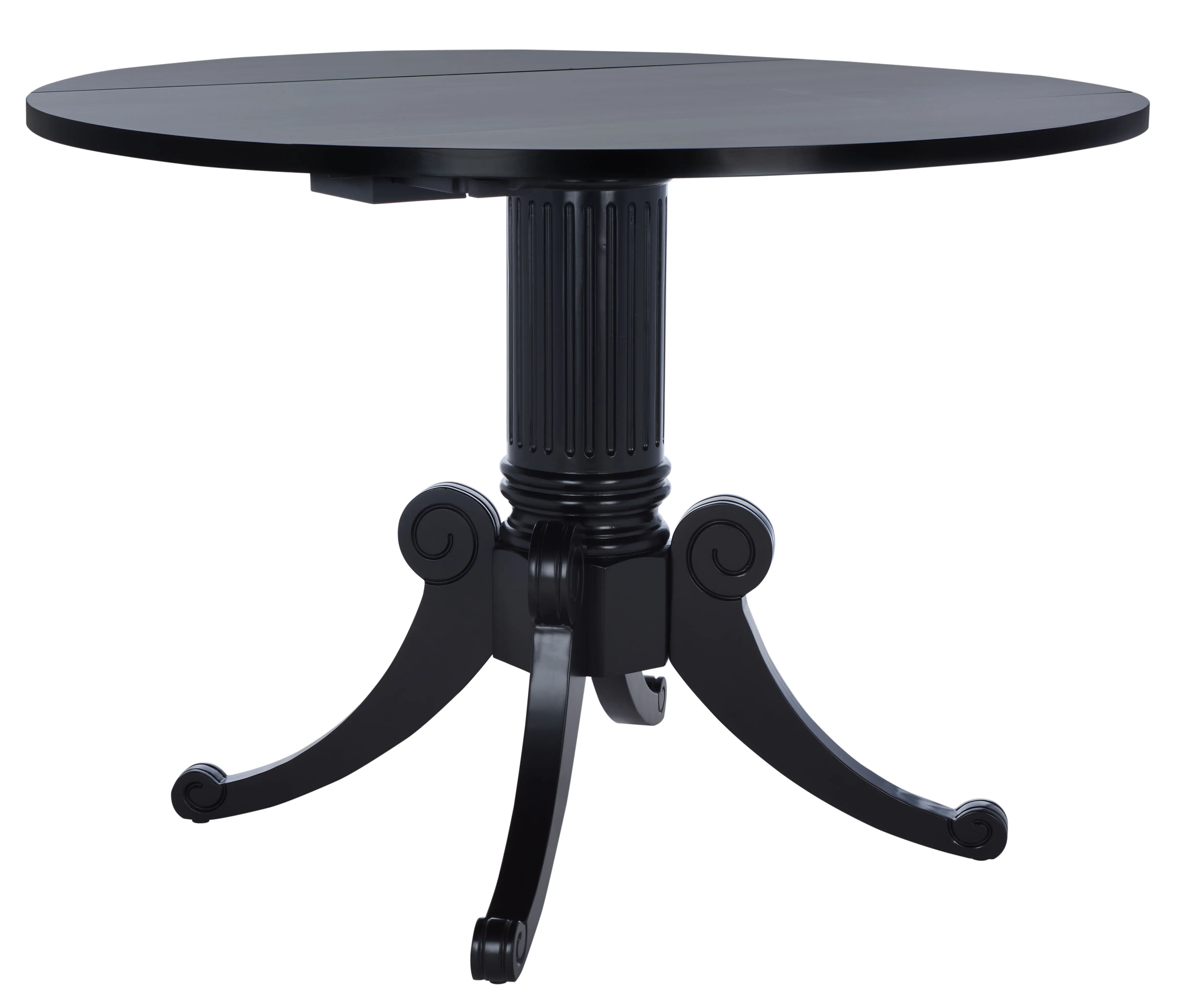 DTB1000D Forest Black Drop Leaf Dining Table-3