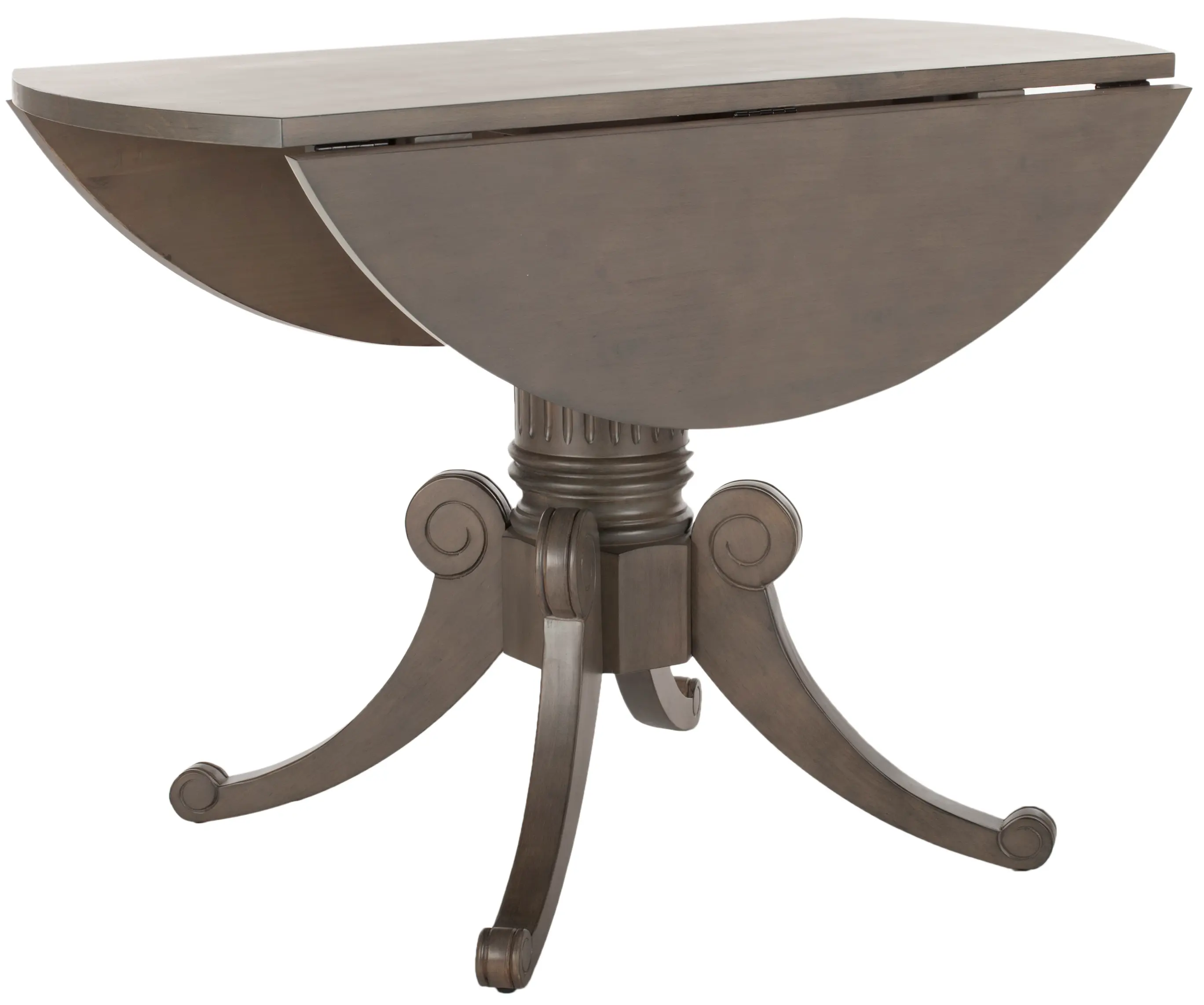DTB1000C Forest Gray Wash Drop Leaf Dining Table-1