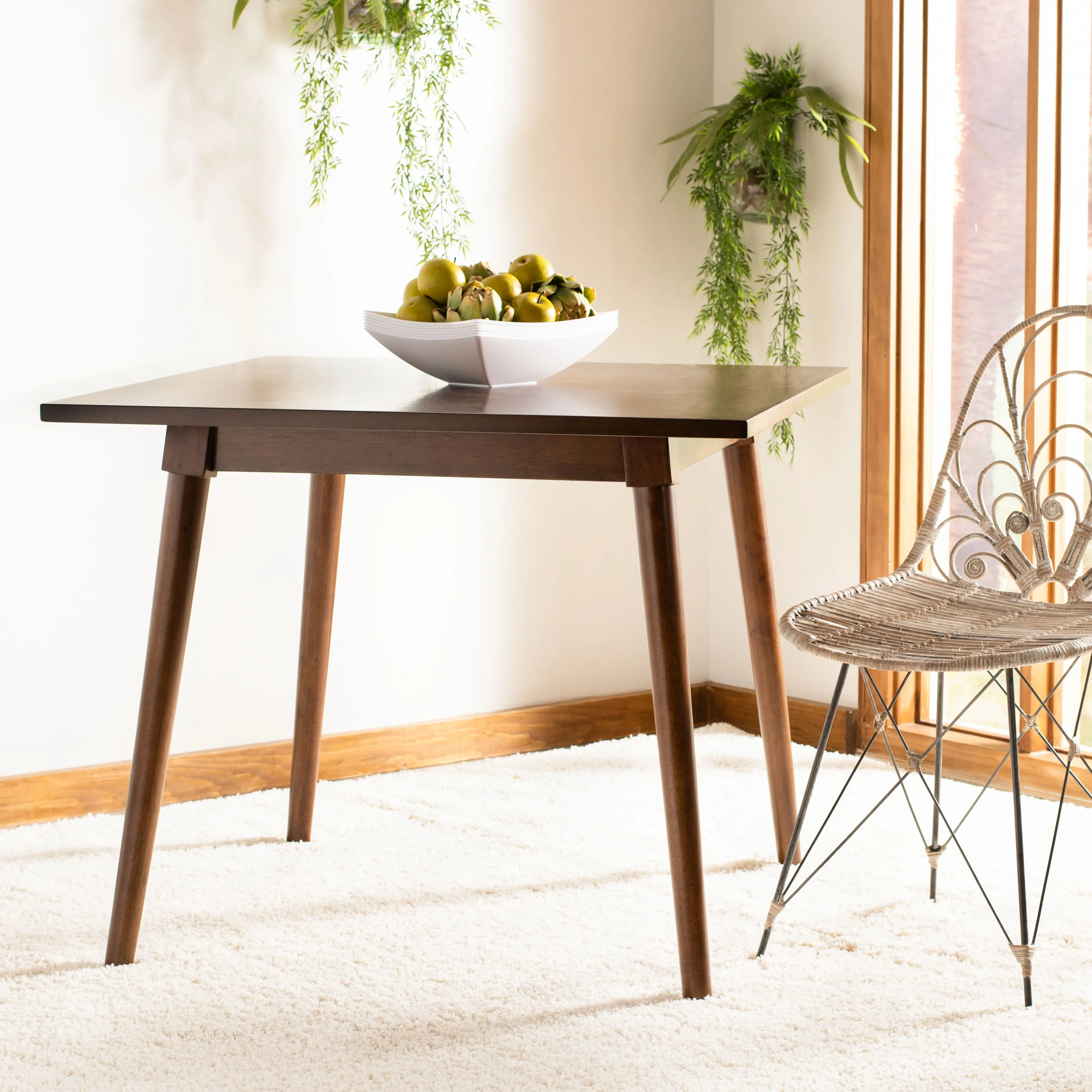 DTB9200A Simone Wood Square Dining Table-2