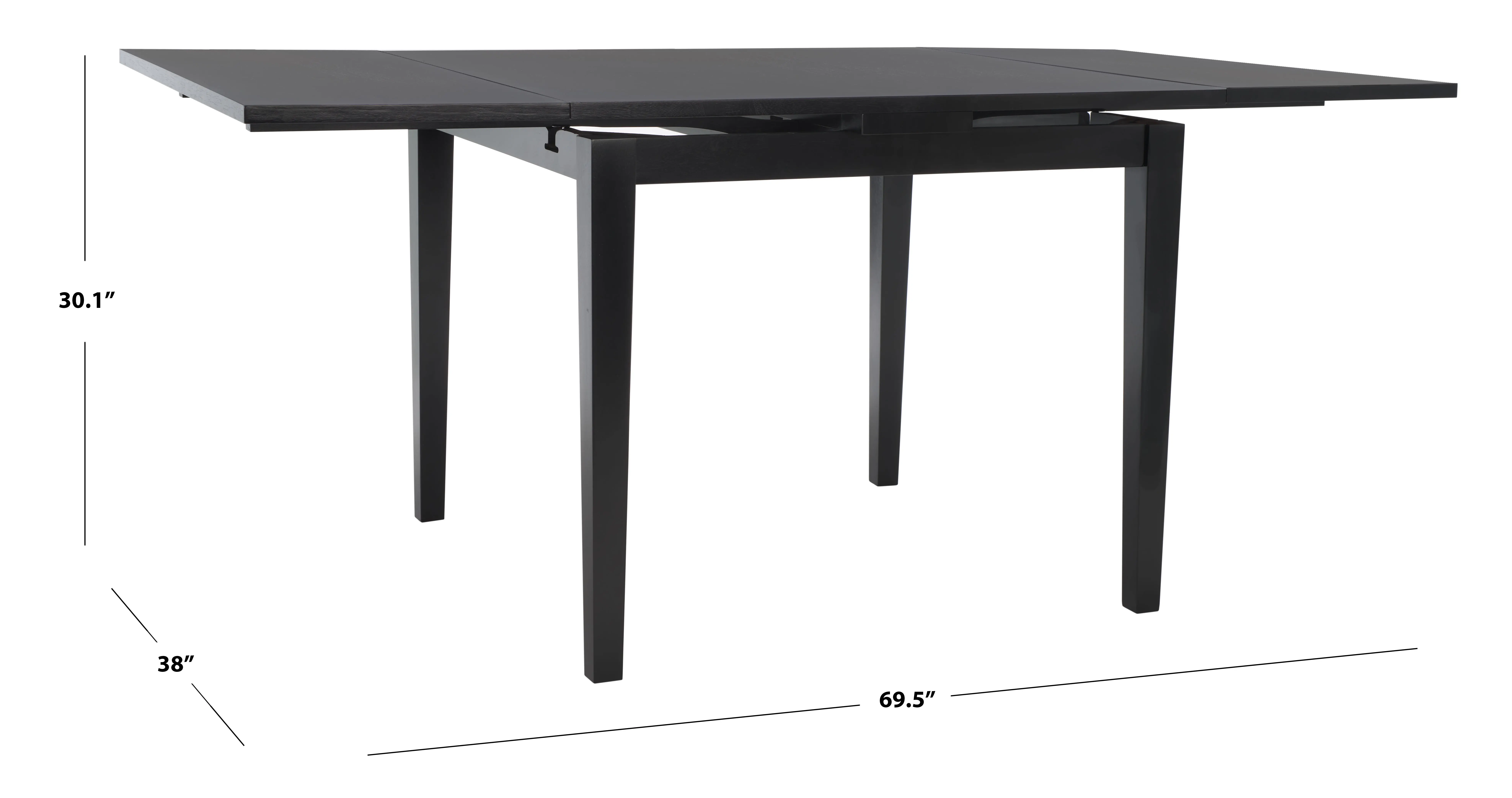 DTB1001A Cullen Black Drop Leaf Dining Table-8