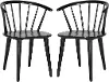 AMH8512A-SET2 Blanchard Black Side Chairs - Set of 2