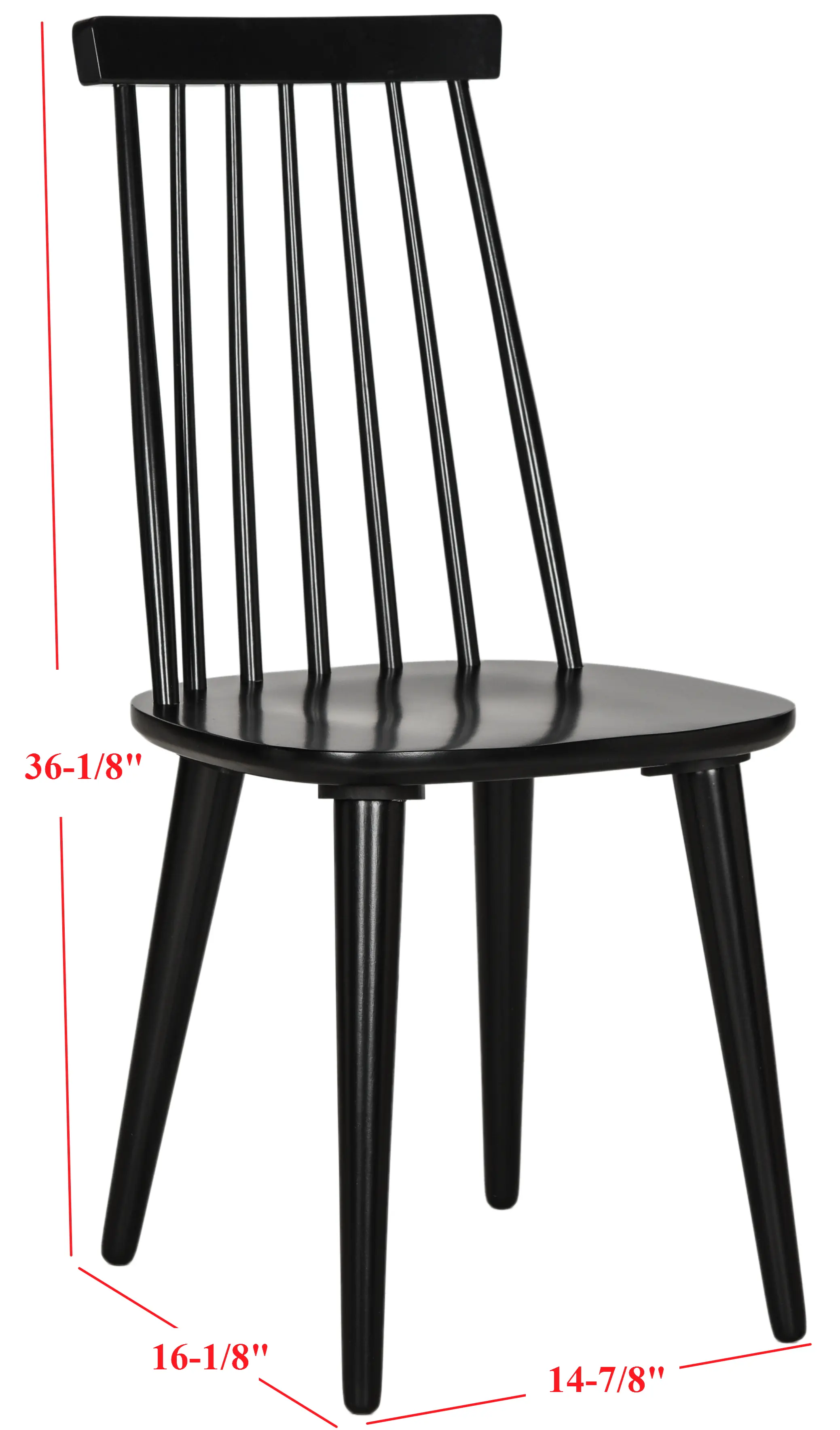 AMH8511A-SET2 Burris Black Side Chairs - Set of 2-7