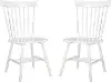 AMH8500A-SET2 Parker White Spindle Side Chairs - Set of 2