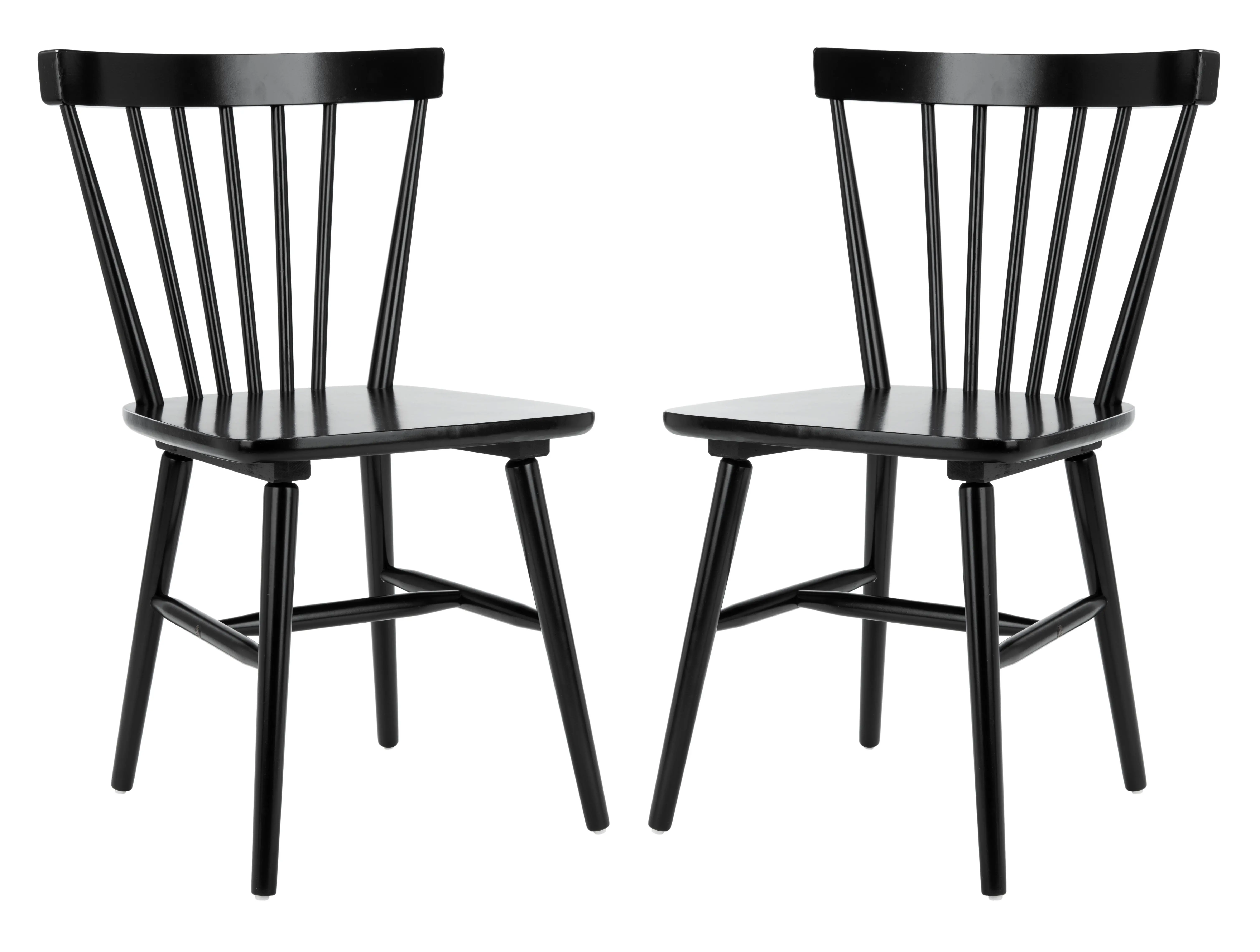 DCH8500A-SET2 Winona Black Spindle Dining Chairs - Set of 2-1