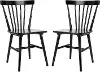 DCH8500A-SET2 Winona Black Spindle Dining Chairs - Set of 2