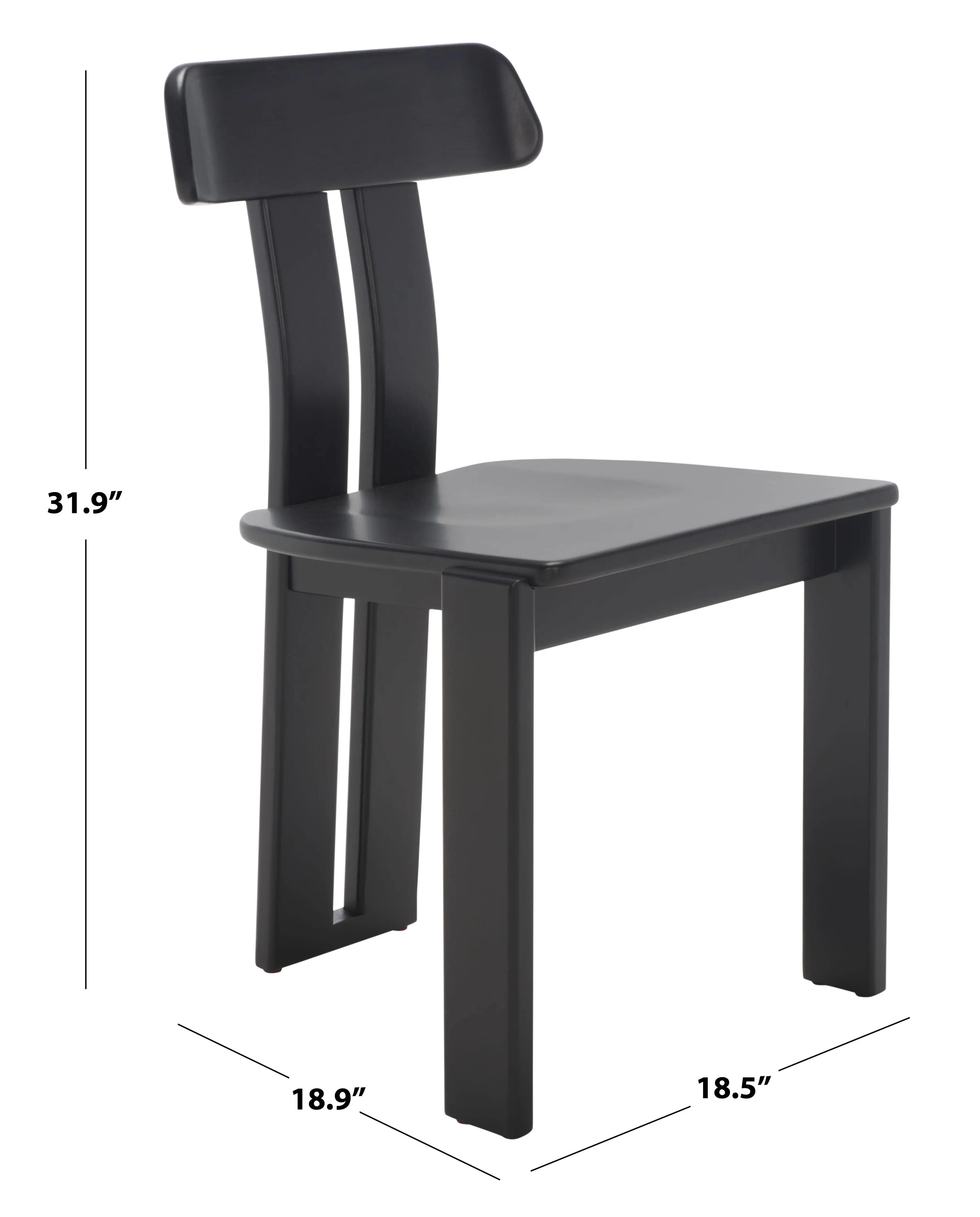 DCH8801C Cayde Black Wood Dining Chair-10