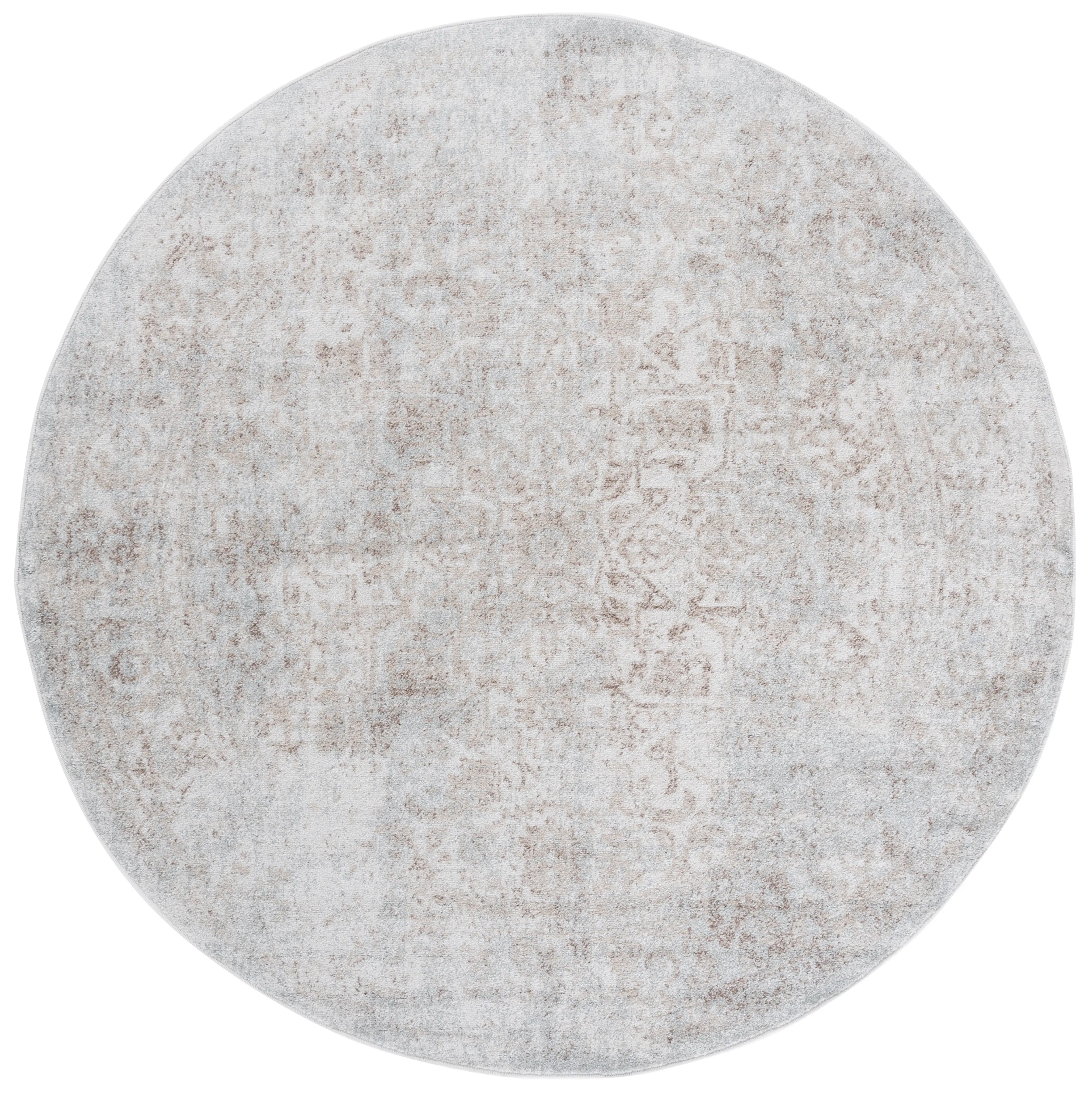 EVK256E-3R Safavieh Evoke Collection Taupe Round Rug-1