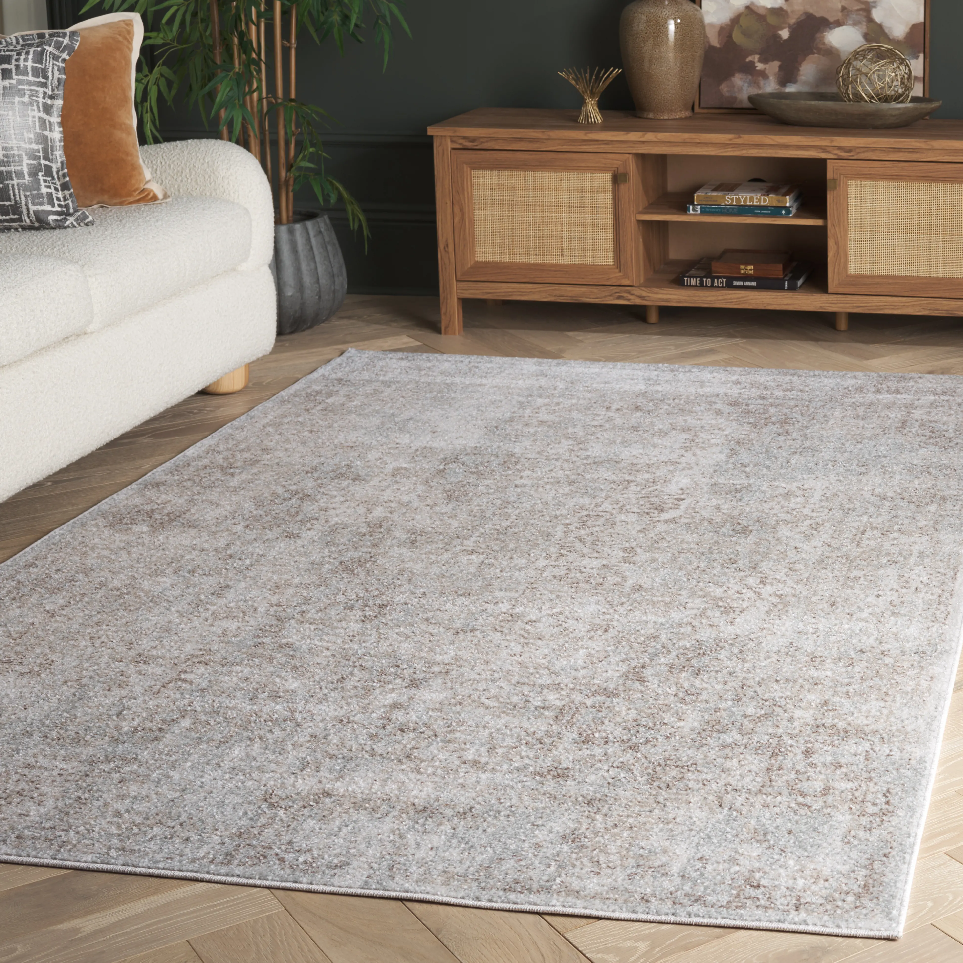 EVK256E-9 Safavieh Evoke Collection Taupe Rug-2