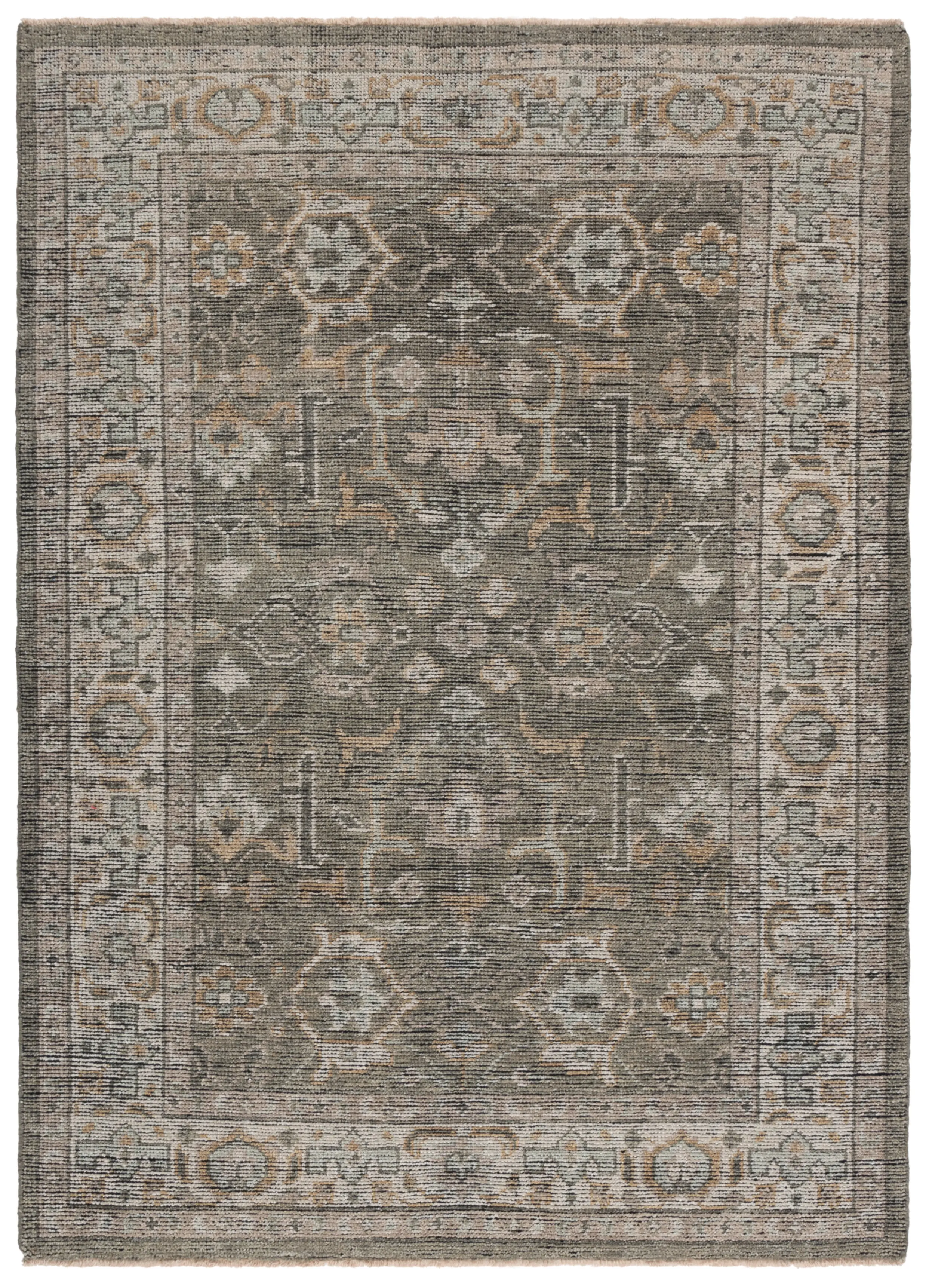IZM188A-8 Safavieh Izmir Collection Linen and Dusty Teal Rug-1