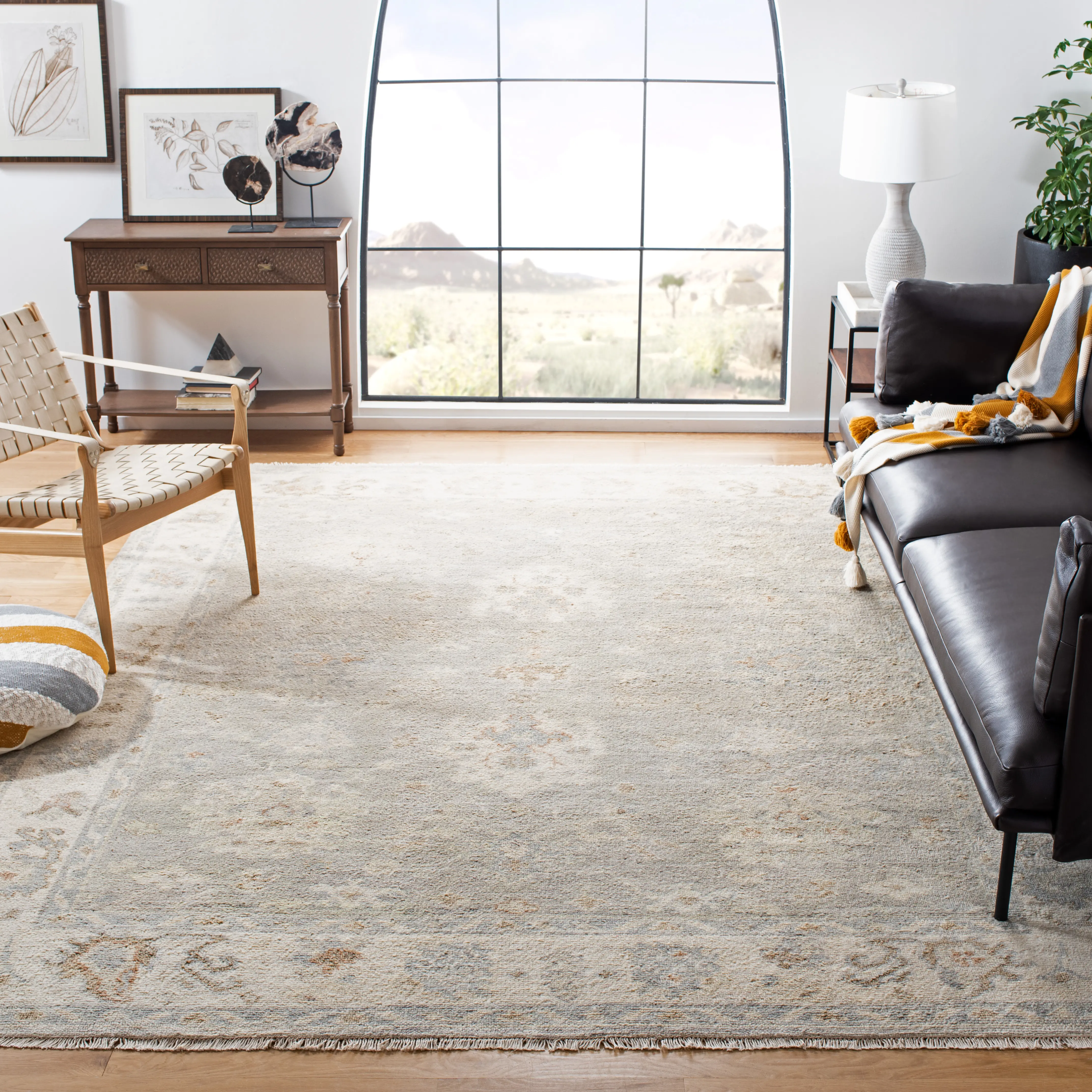 SRK106A-6 Safavieh Samarkand Collection Hand Knotted 6' x 9' Rug-2