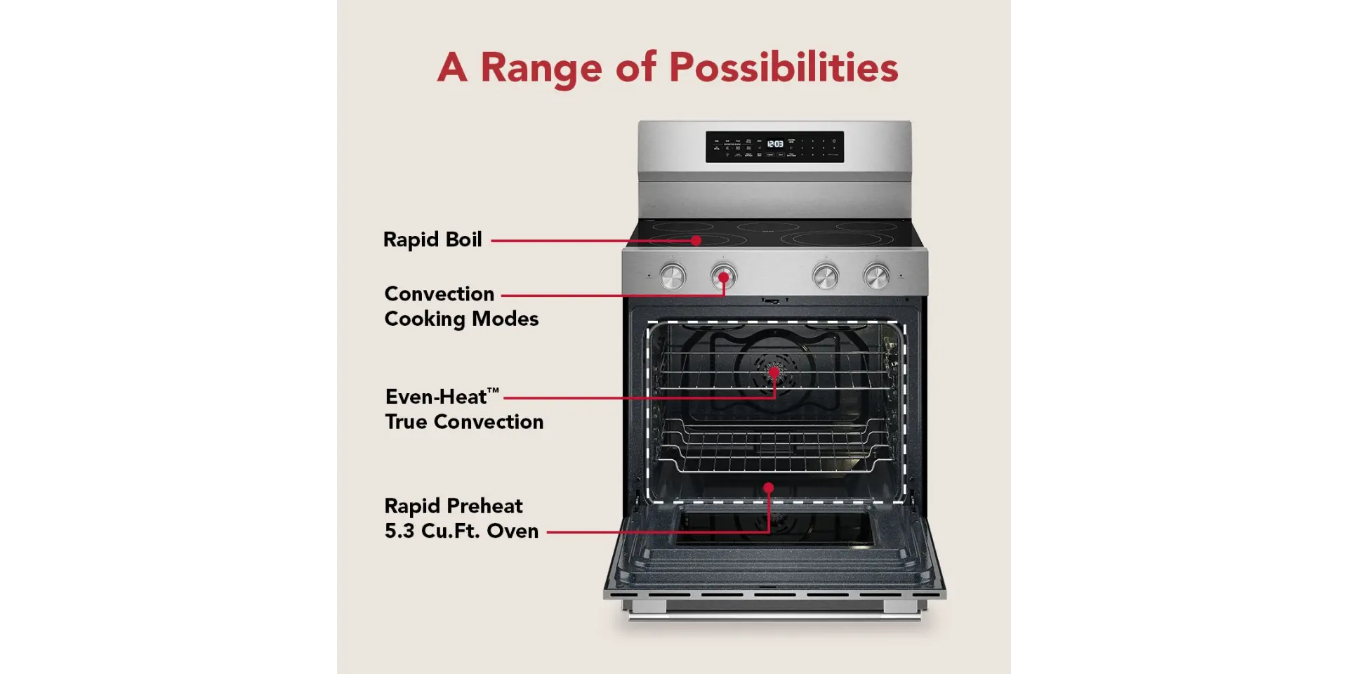 KFES530SPS KitchenAid 5.3 Cu Ft Single Oven Electric Range - Stainless Steel-6