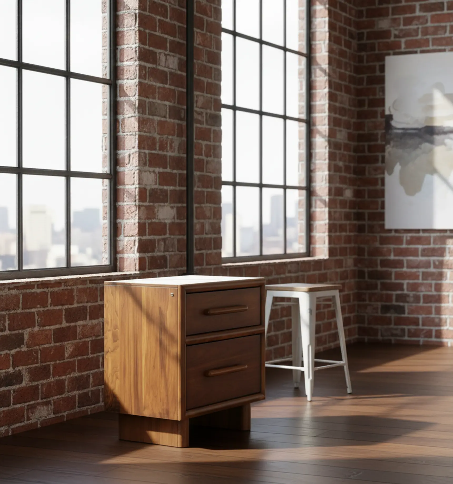 Brisbane Walnut Nightstand-2