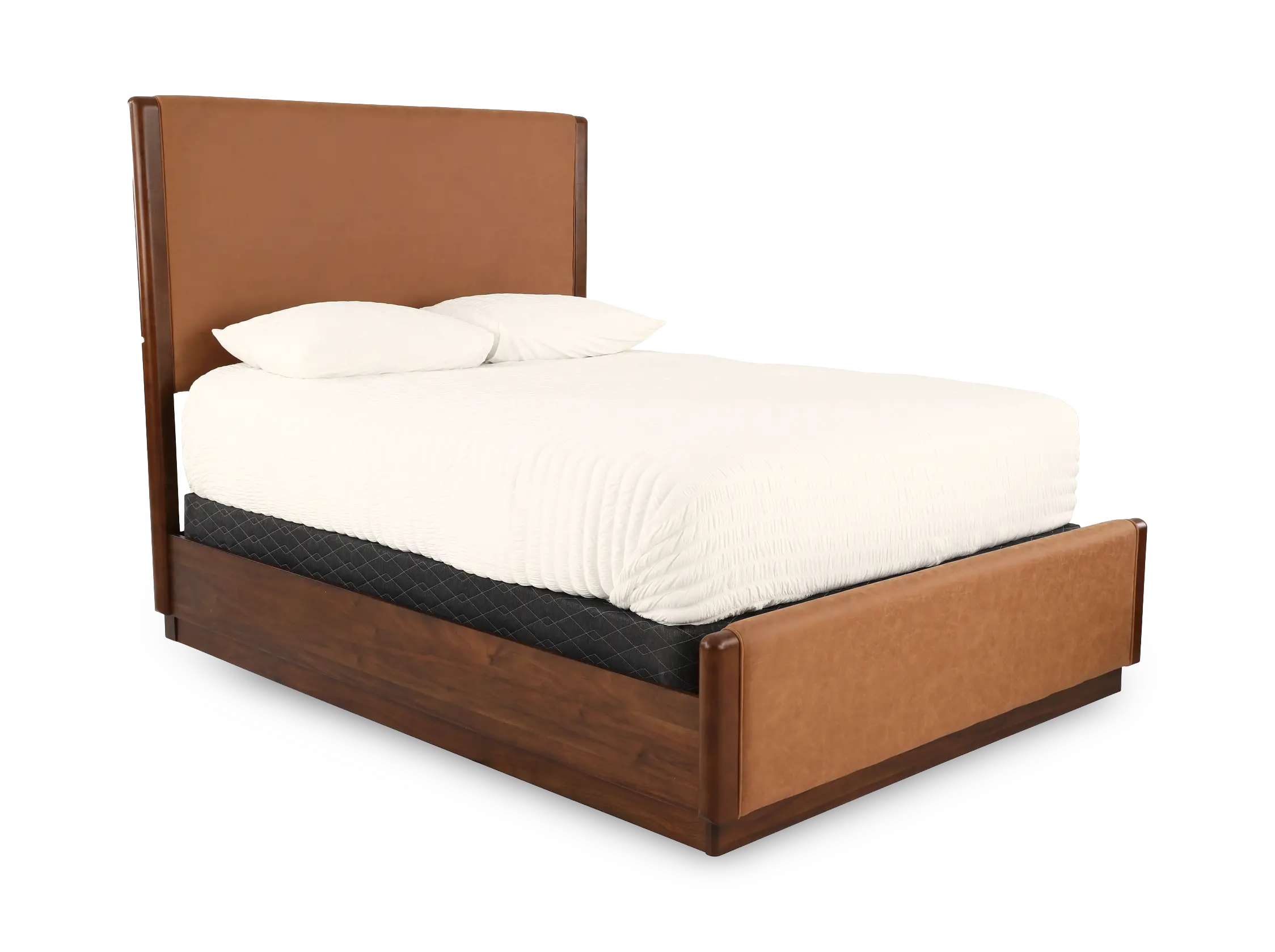 Brisbane Walnut Brown Queen Upholstered Bed-5
