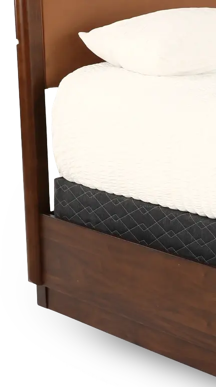 Brisbane Walnut Brown Queen Upholstered Bed-6