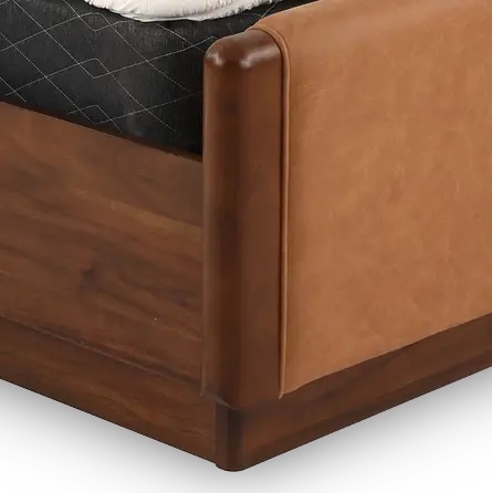 Brisbane Walnut Brown Queen Upholstered Bed-7