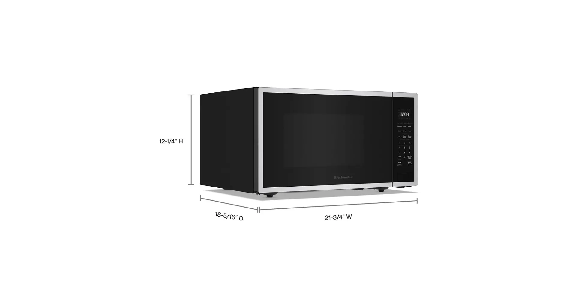 KMCS324SPS KitchenAid 2.2 Cu Ft Countertop Microwave - PrintShield Stainless Steel-3
