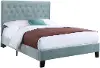 Amelia Light Blue King Upholstered Bed