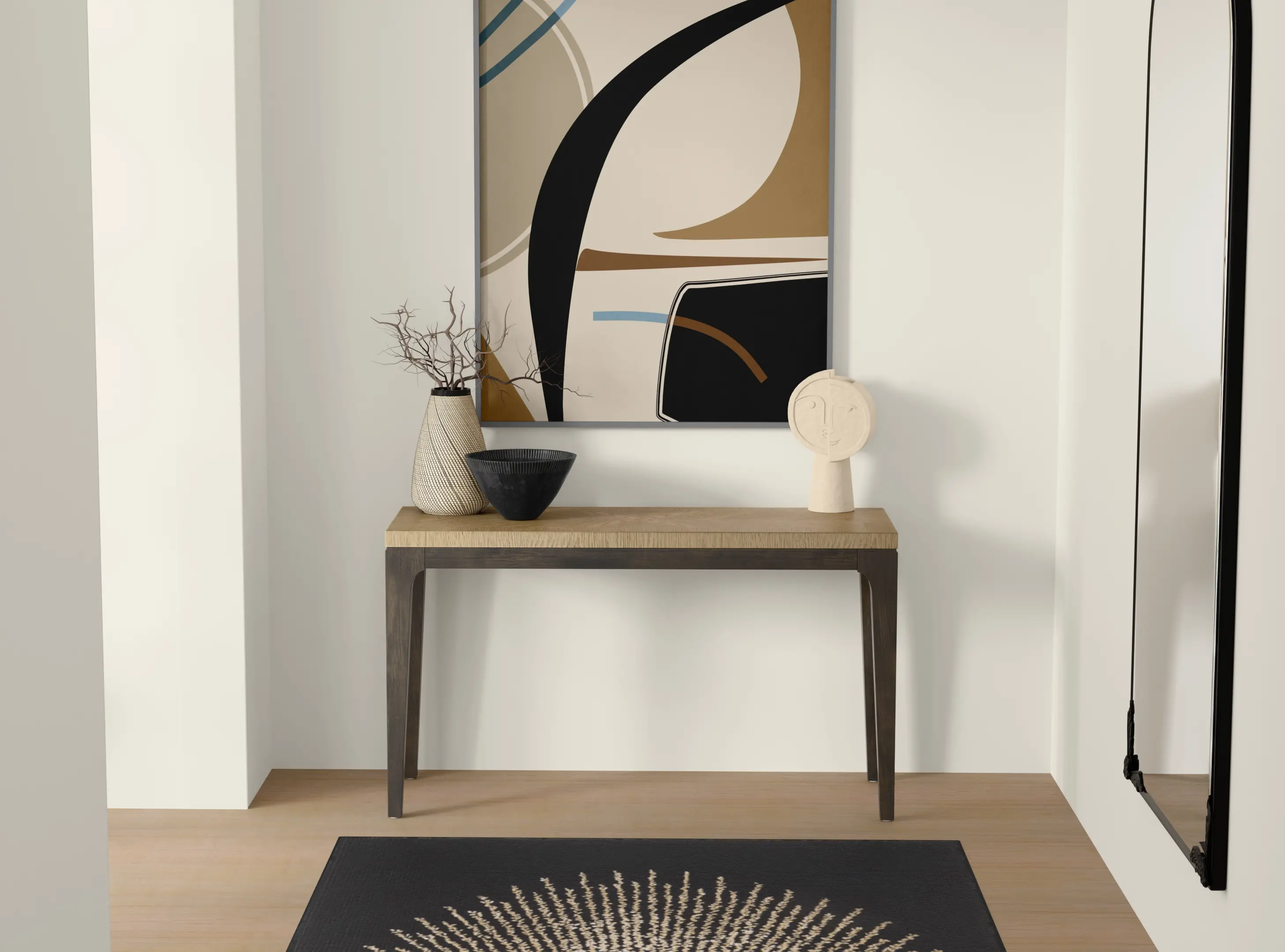 Sutton Brown Sofa Table-2