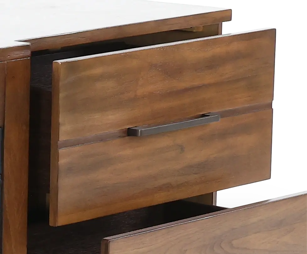 Tranquility Walnut 78 Fireplace TV Stand-7