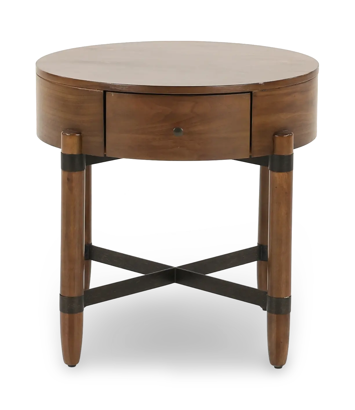 Tranquility Walnut Brown End Table-1