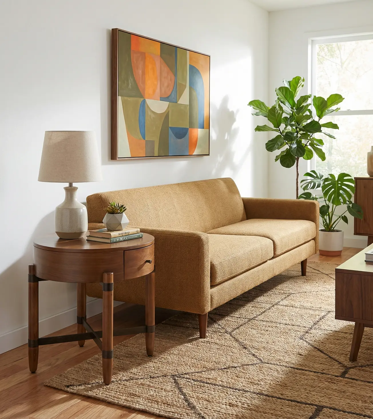 Tranquility Walnut Brown End Table-10