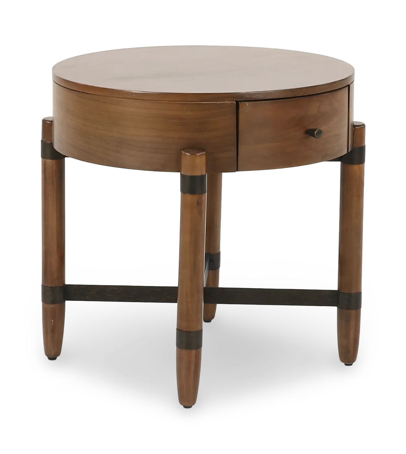Tranquility Walnut Brown End Table-4
