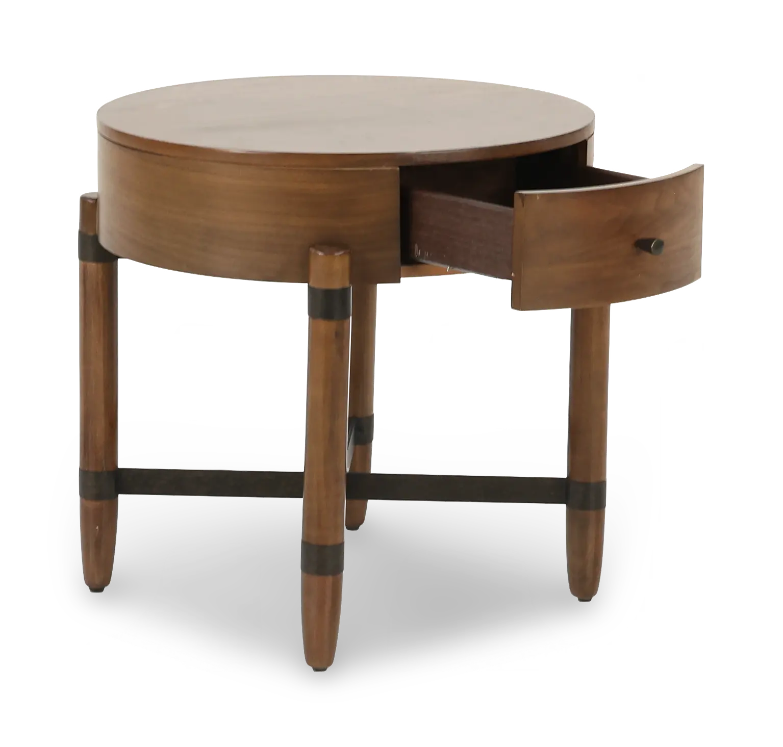 Tranquility Walnut Brown End Table-5