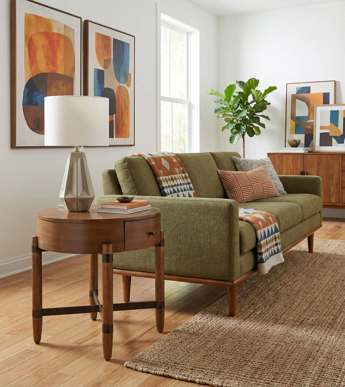 Tranquility Walnut Brown End Table-9
